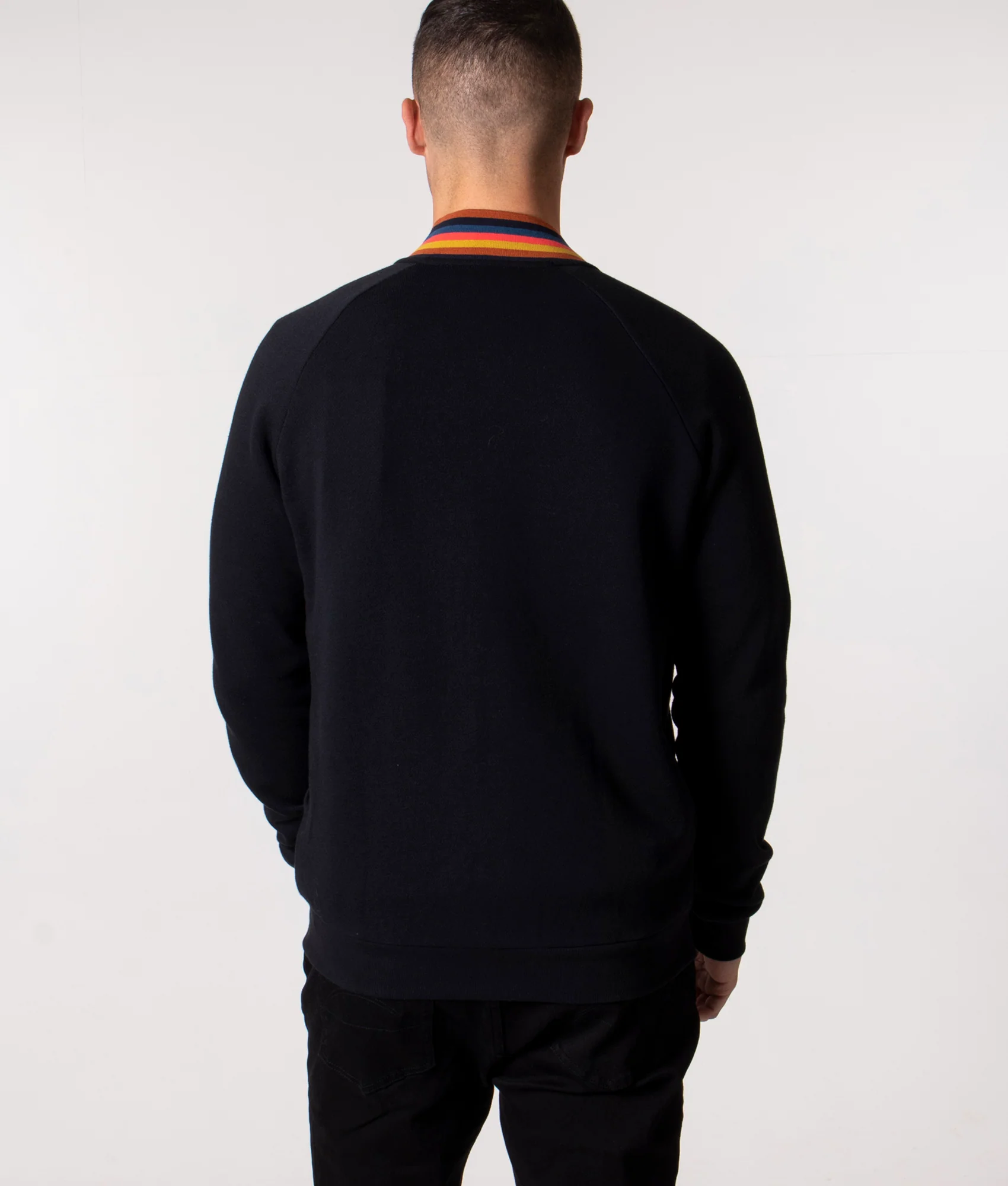 Regular Fit Zip Through Collar Detail Sweatshirt - Image 5