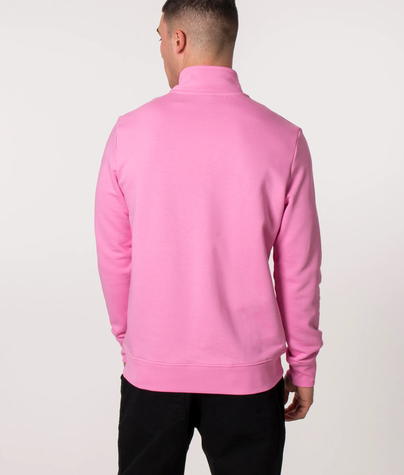 Regular Fit Quarter Zip Zebra Logo Sweatshirt - Image 3