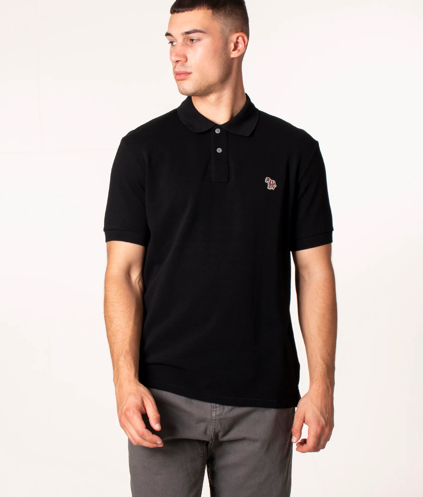 Regular Fit Zebra Logo Polo Shirt - Image 4