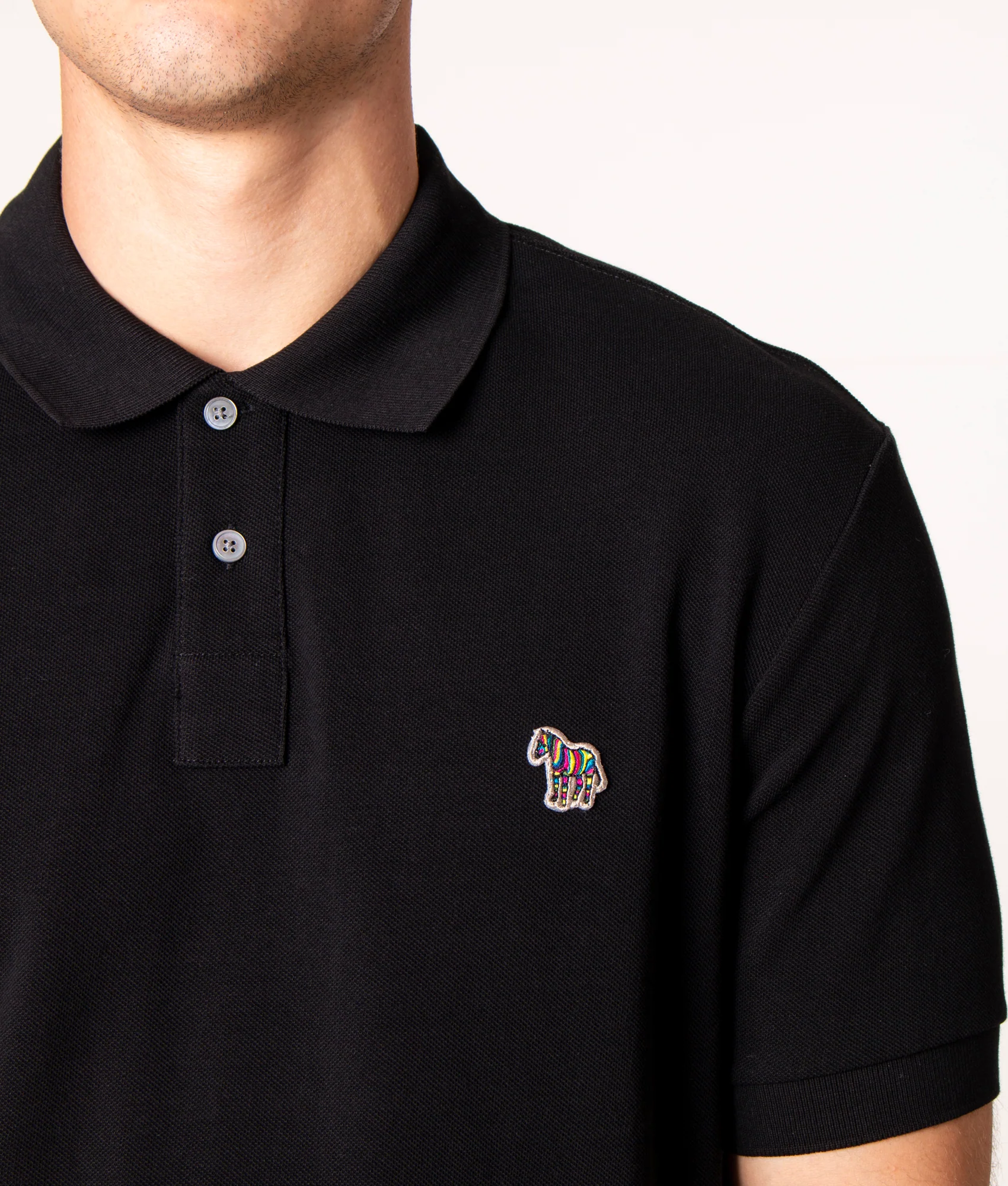 Regular Fit Zebra Logo Polo Shirt - Image 5