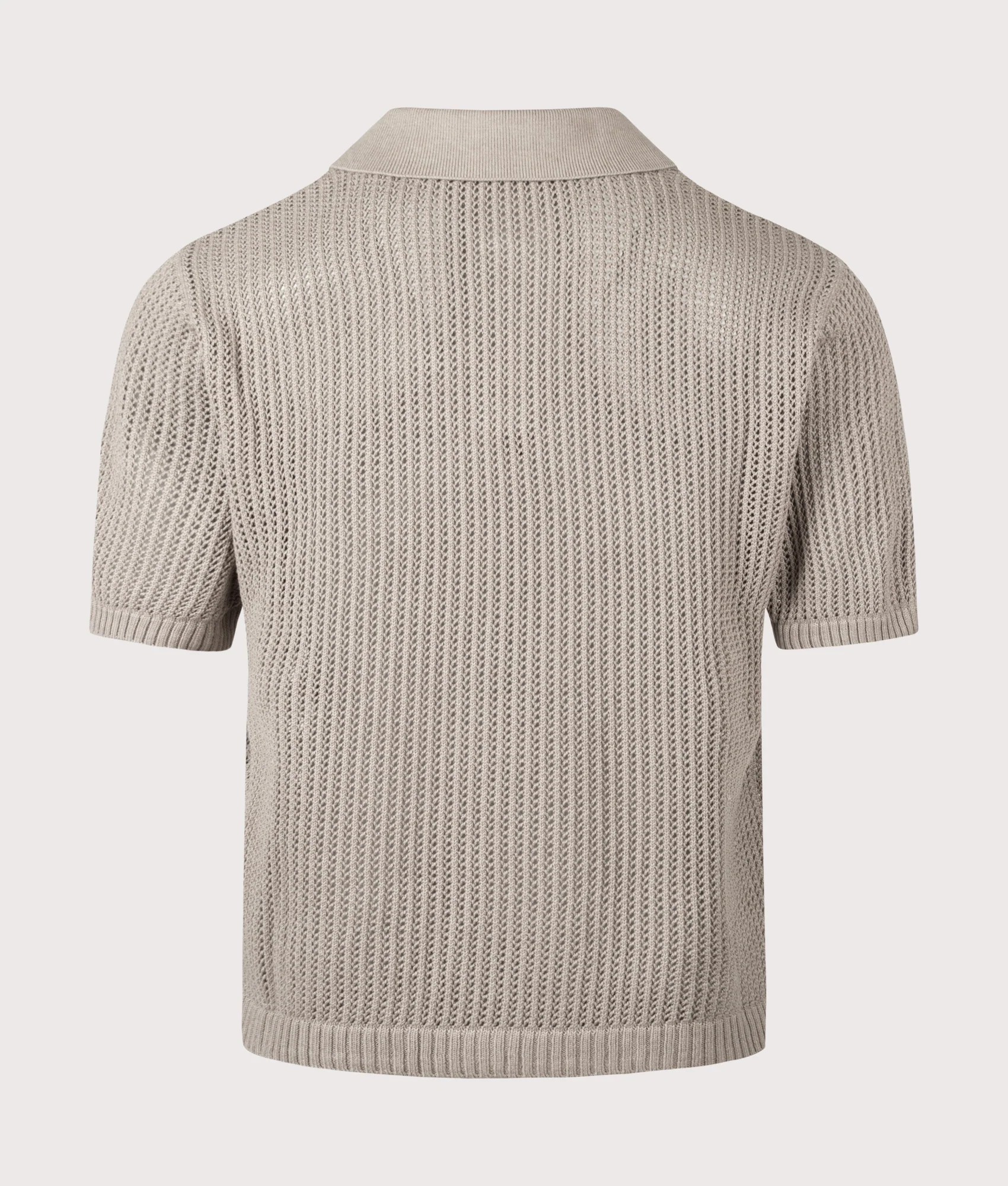 Beverly Open Gauge Knitted Polo Shirt - Image 5