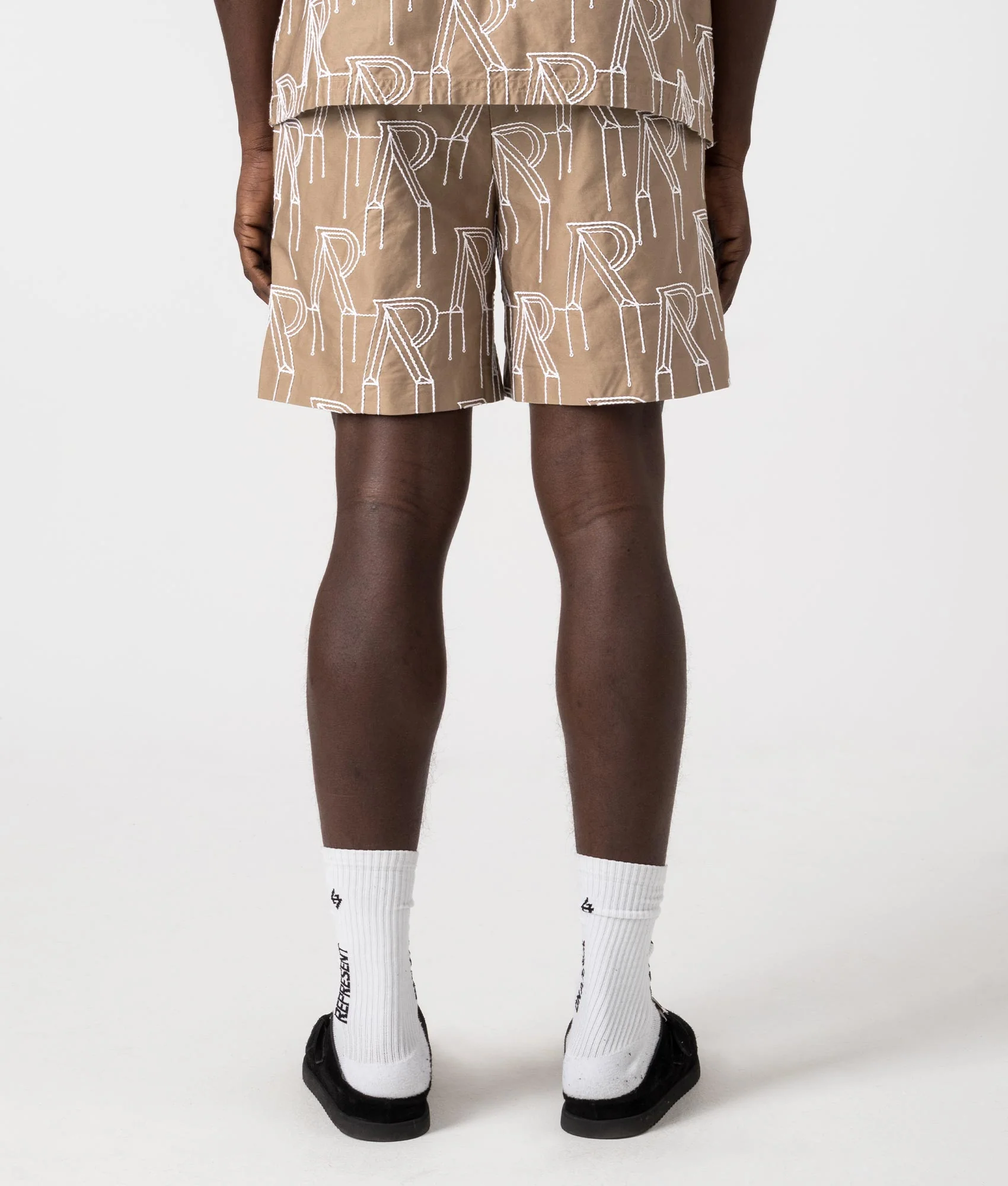 Embroidered Initial Tailored Shorts - Image 4