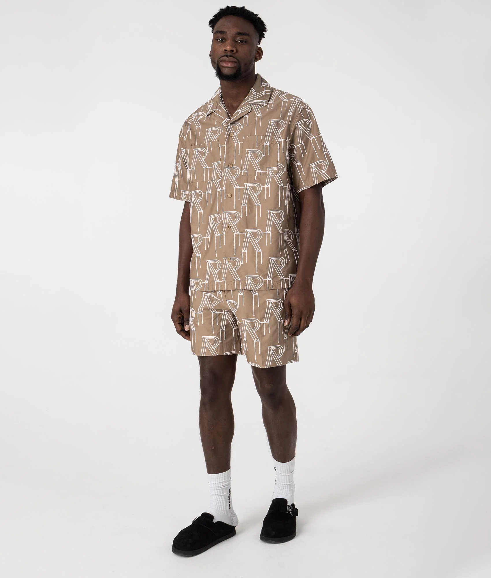 Embroidered Initial Tailored Shorts - Image 5