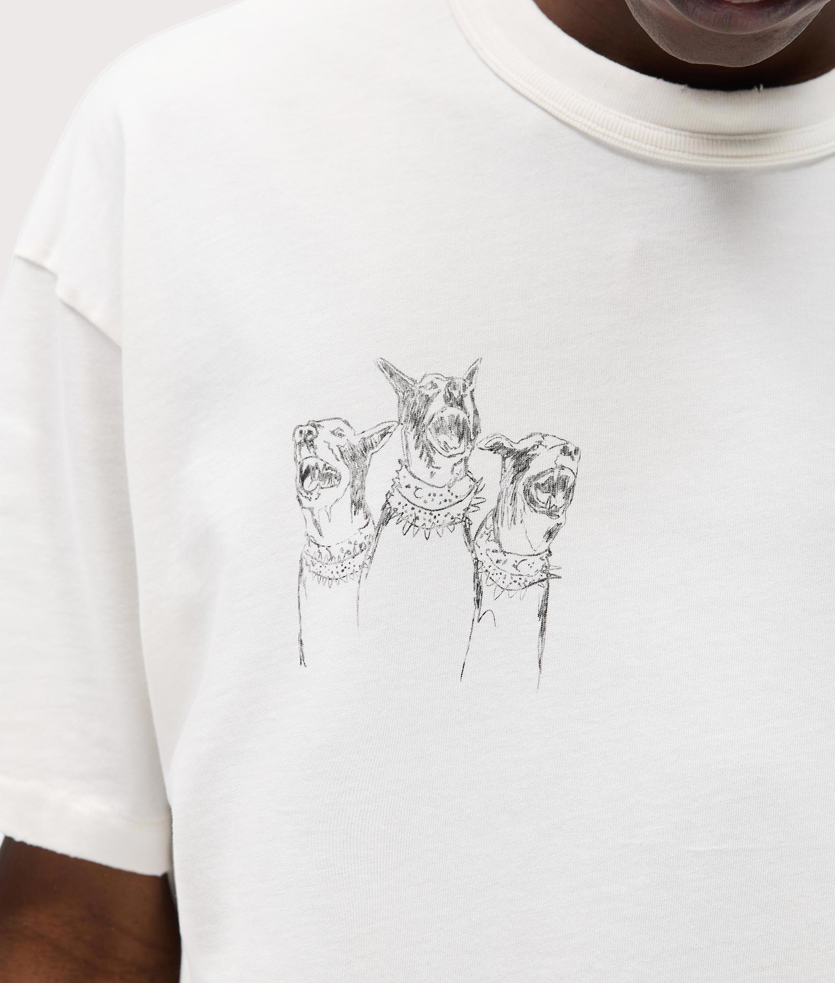 Relaxed Fit Hand Drawn Thoroughbred Dogs T-Shirt - Image 4