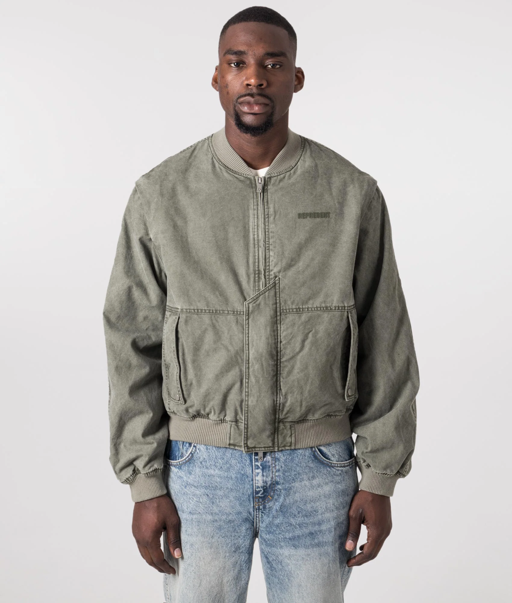 Inset Sleeve Bomber Jacket - Image 4