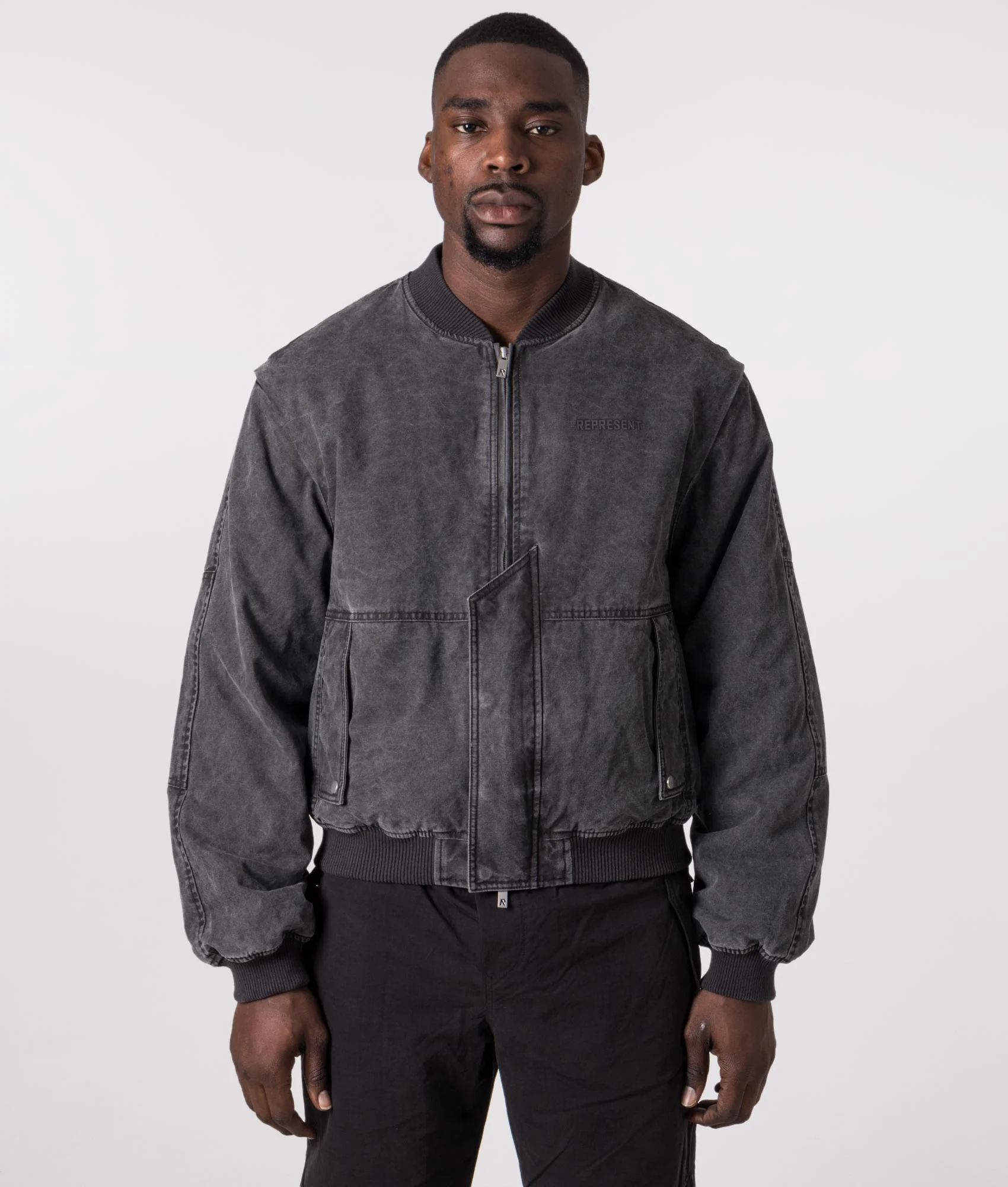 Inset Sleeve Bomber Jacket - Image 4
