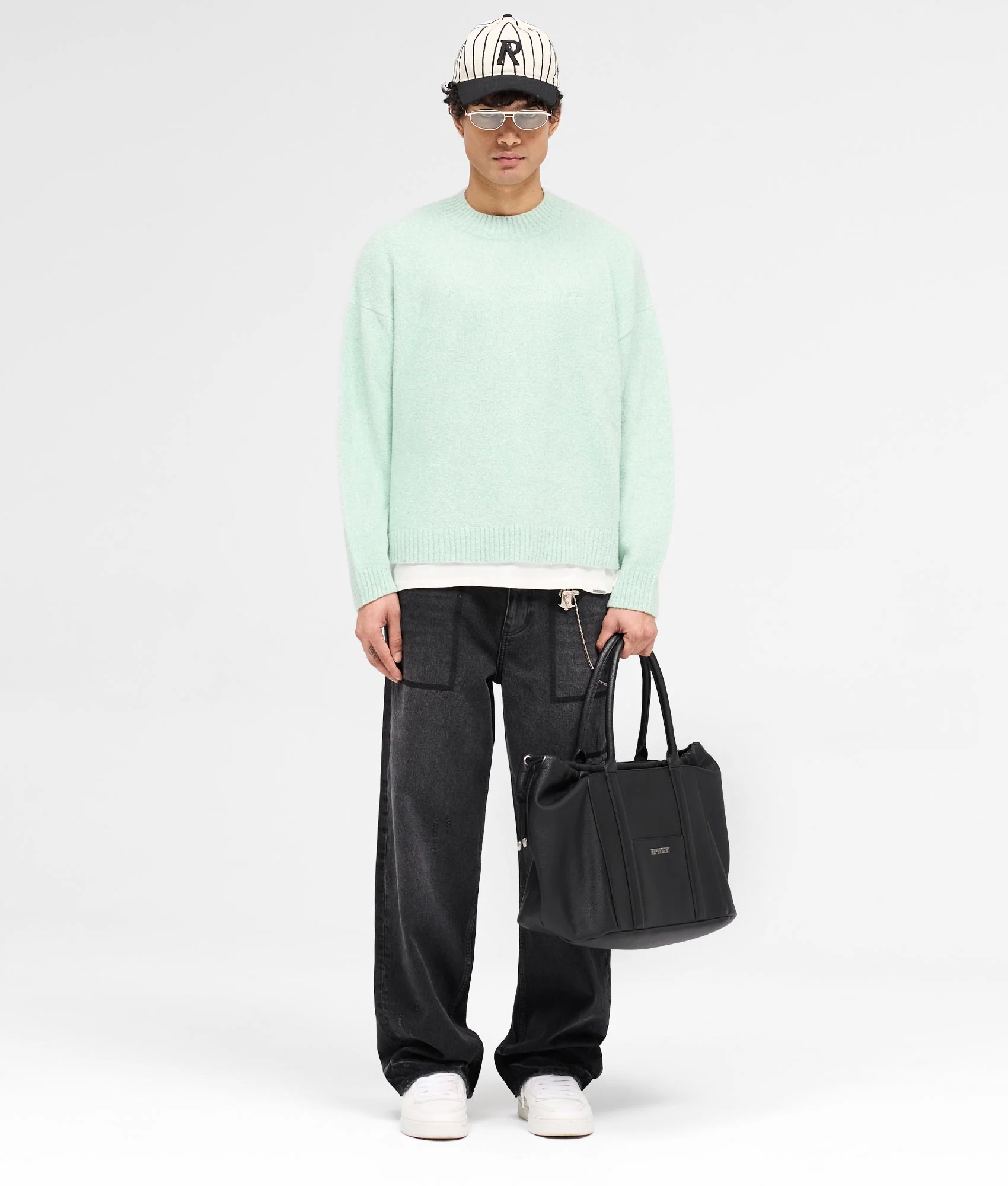 Oversized Fit Marled Knit Jumper - Image 2