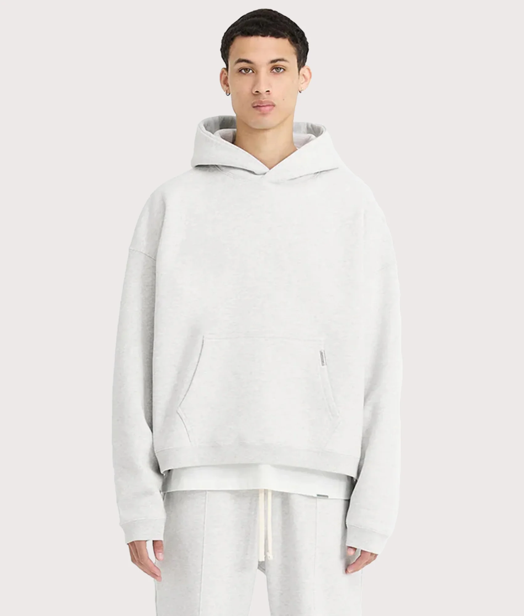 Oversized Initial Boxy Hoodie