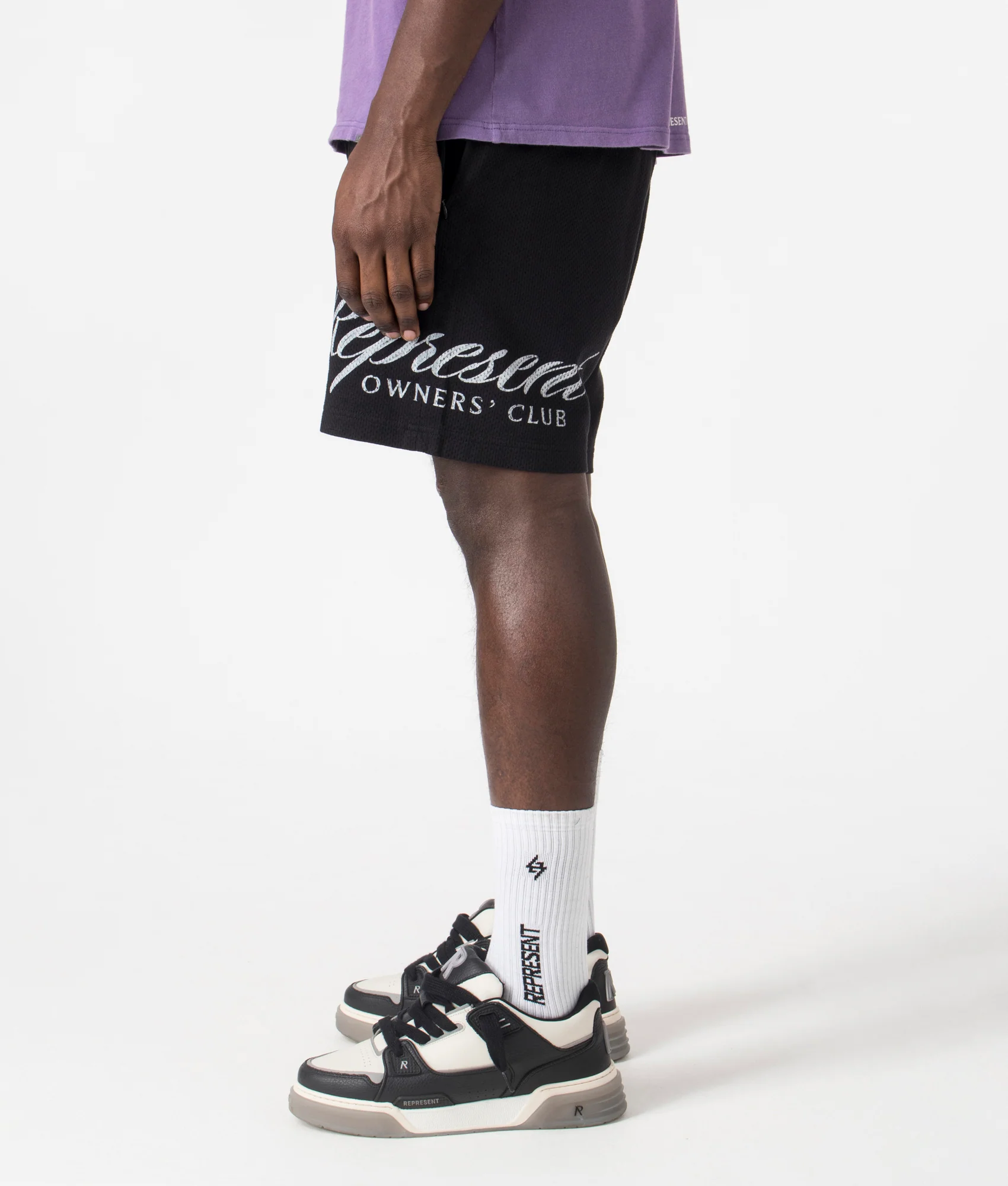 Represent Owners Club Script Mesh Shorts - Image 2
