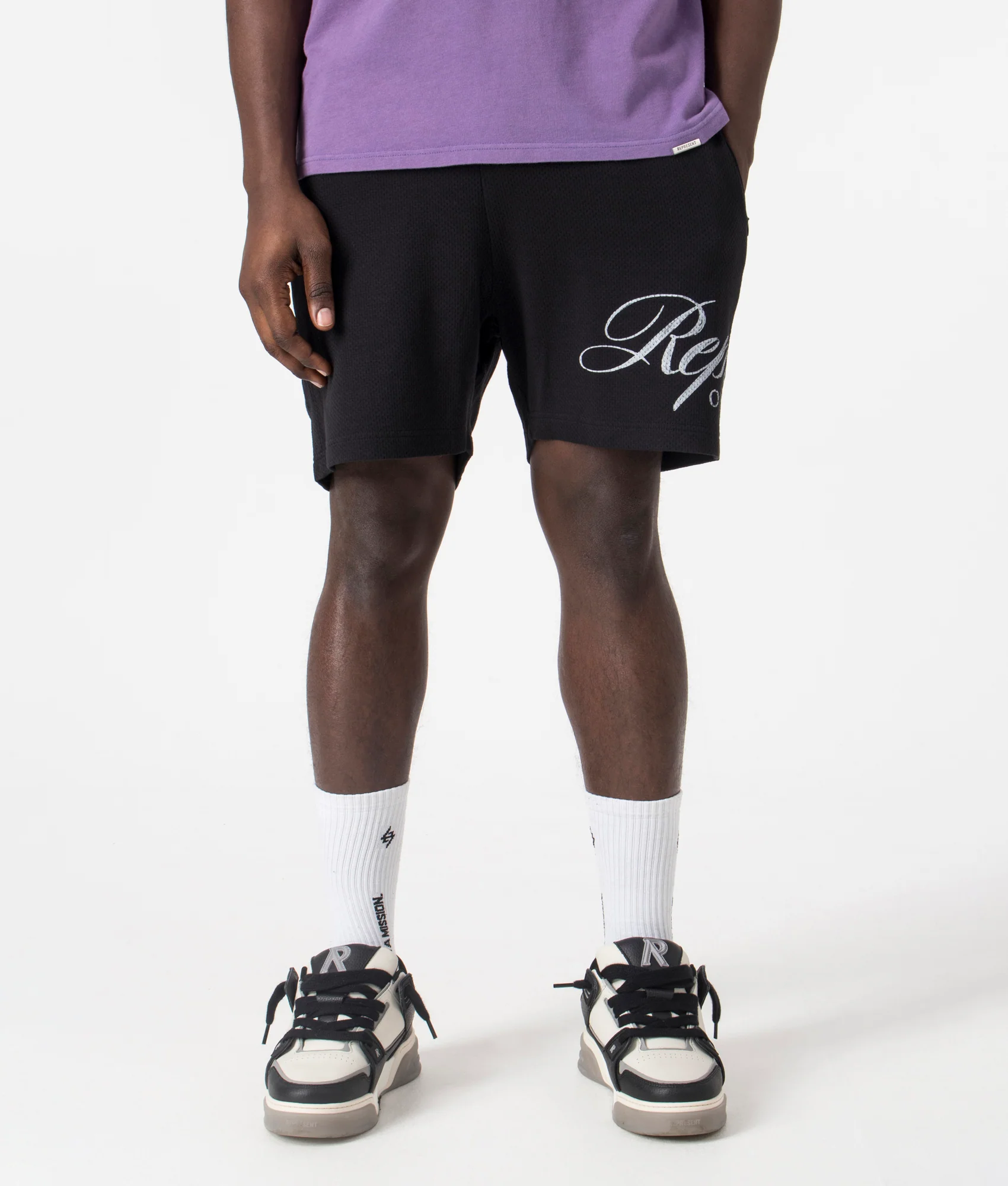 Represent Owners Club Script Mesh Shorts - Image 3