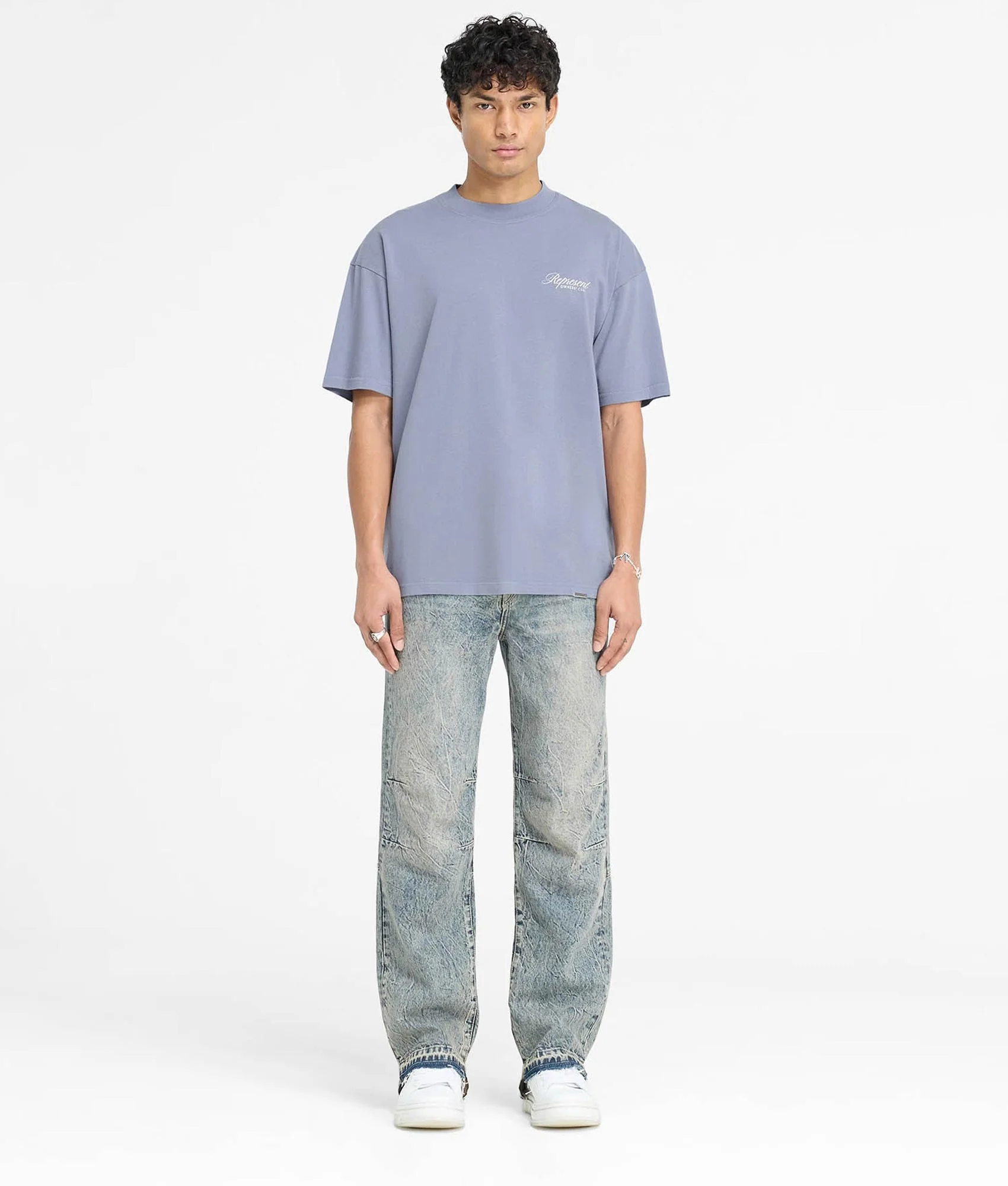 Oversized Represent Owners Club Script T-Shirt - Image 5