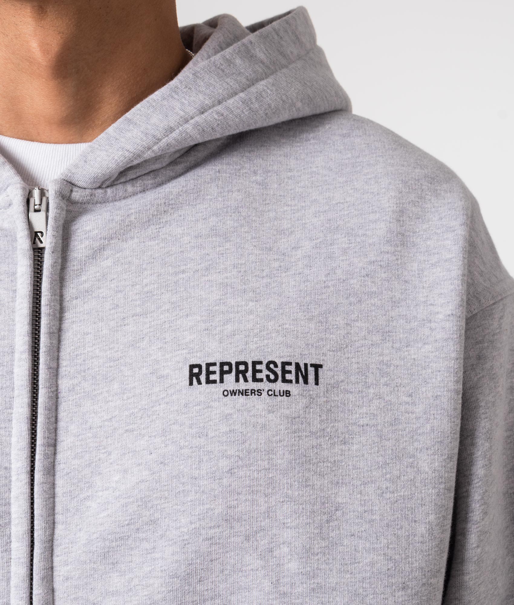 Relaxed Fit Represent Owners Club Zip Through Hoodie - Image 2