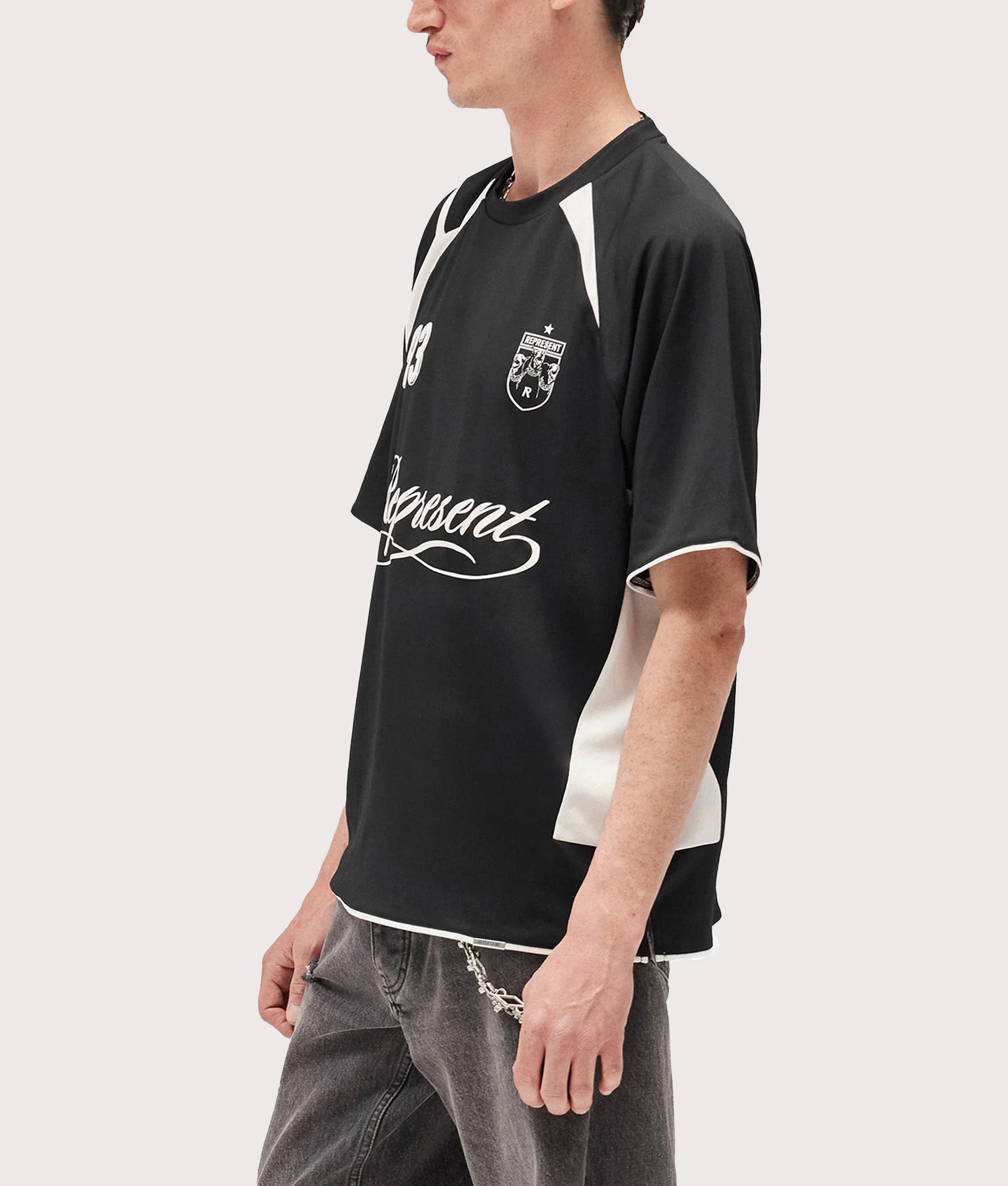 Oversized Fit Star Football Top - Image 4