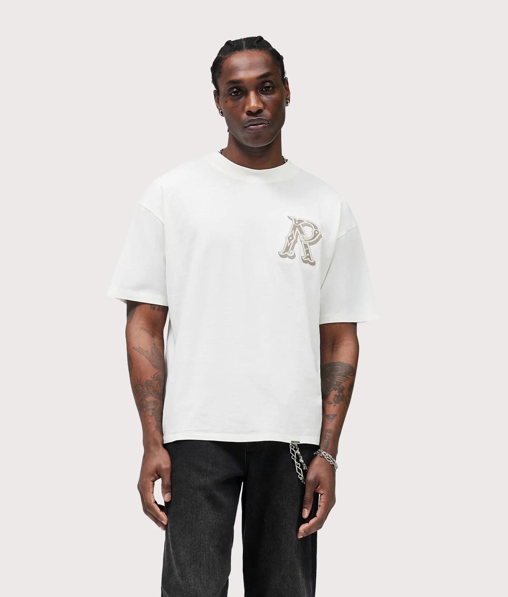 Oversized Fit Western Initial T-Shirt
