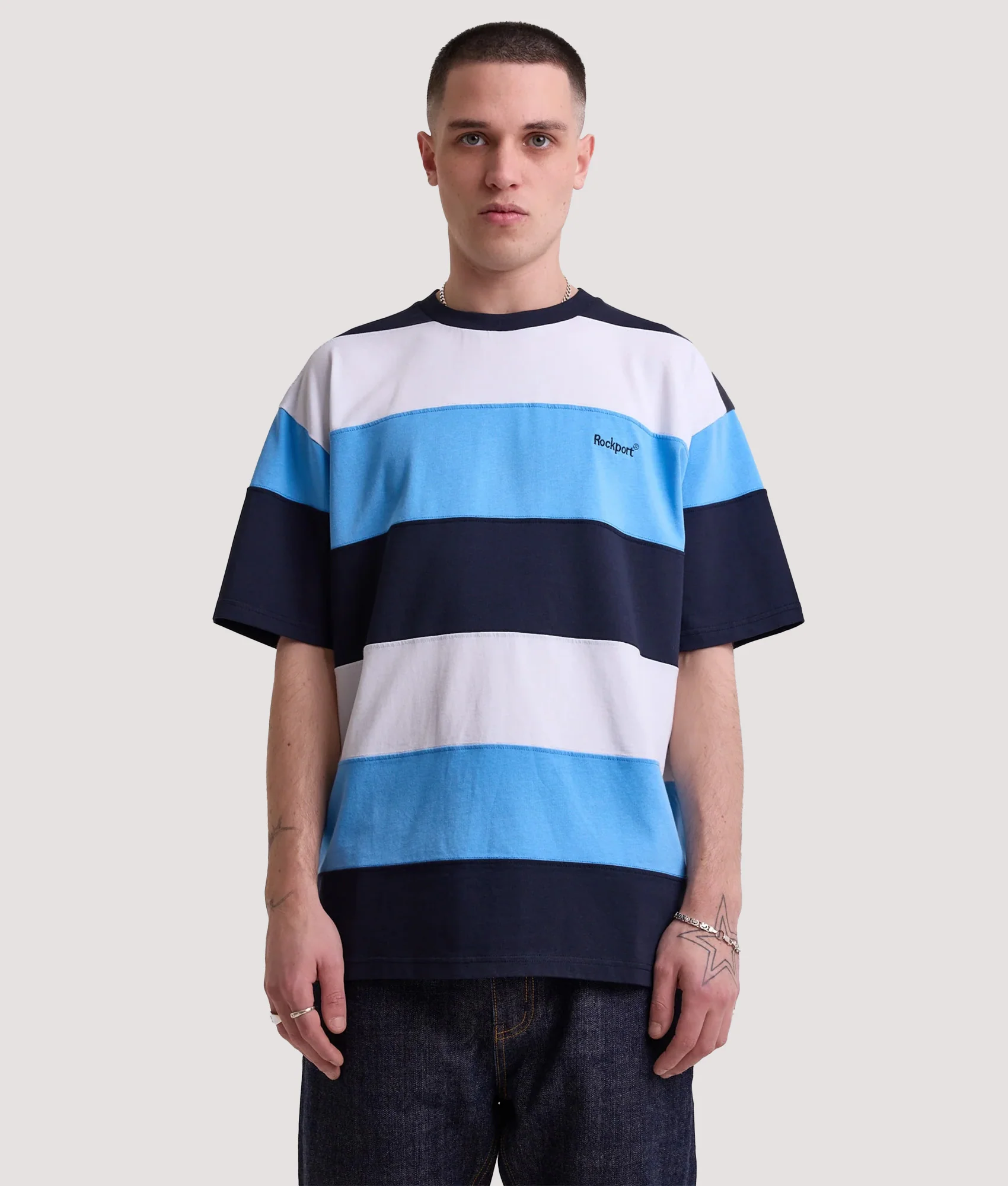Relaxed Fit Dyer Stripe T-Shirt - Image 2