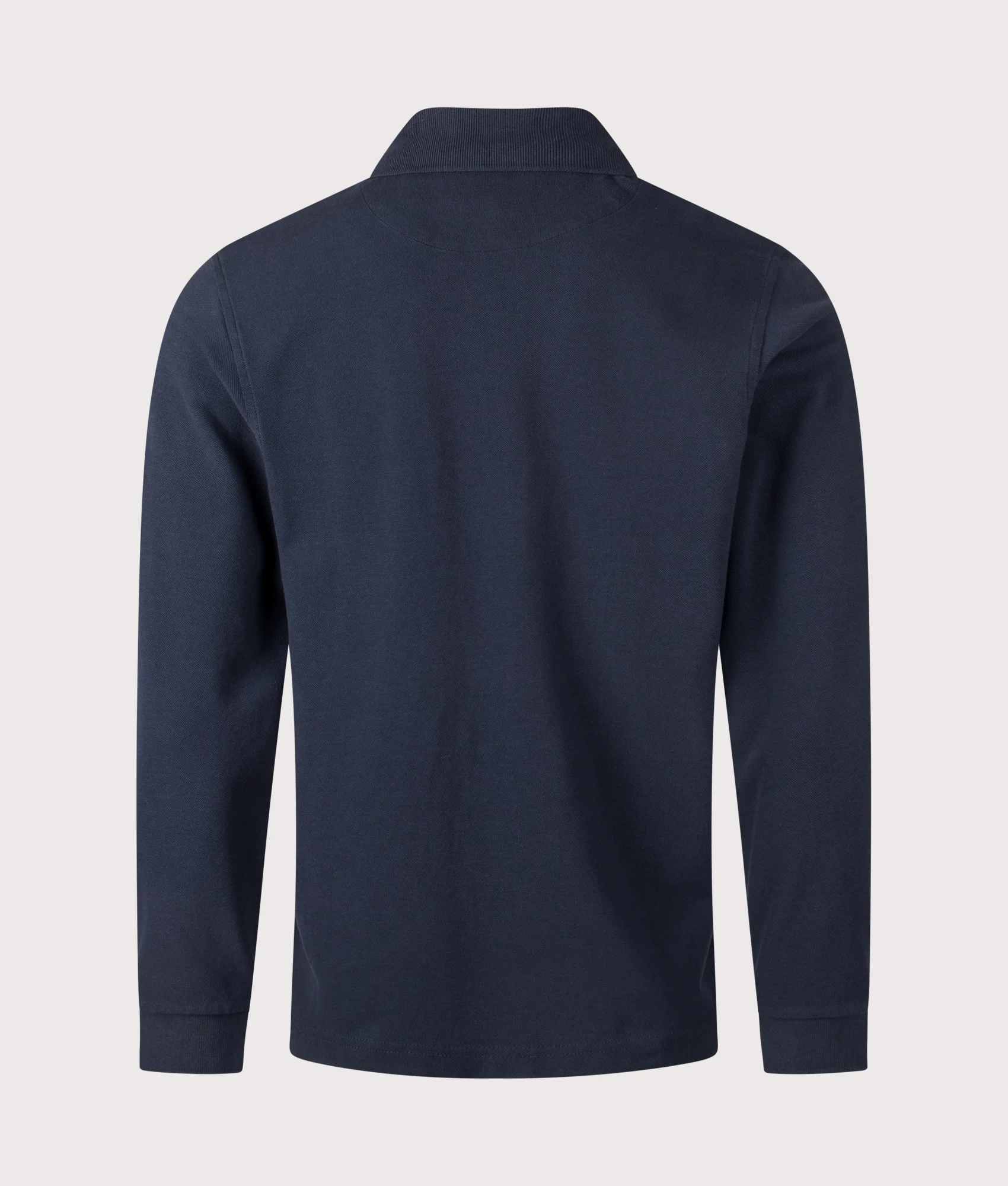 Relaxed Fit Hill Long Sleeve Panel Polo Shirt - Image 4