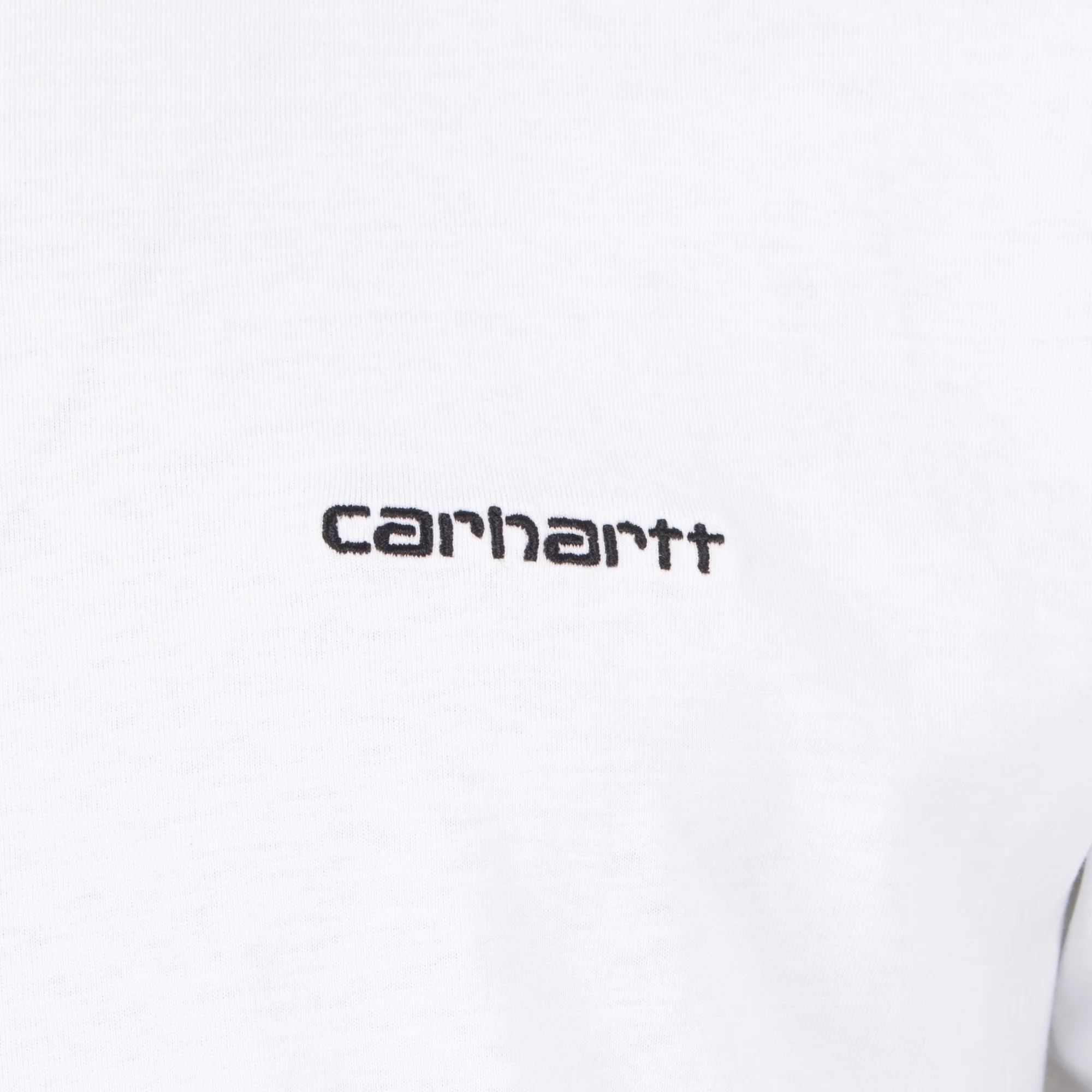 Loose Fit Script Embroidery T-Shirt - Image 2