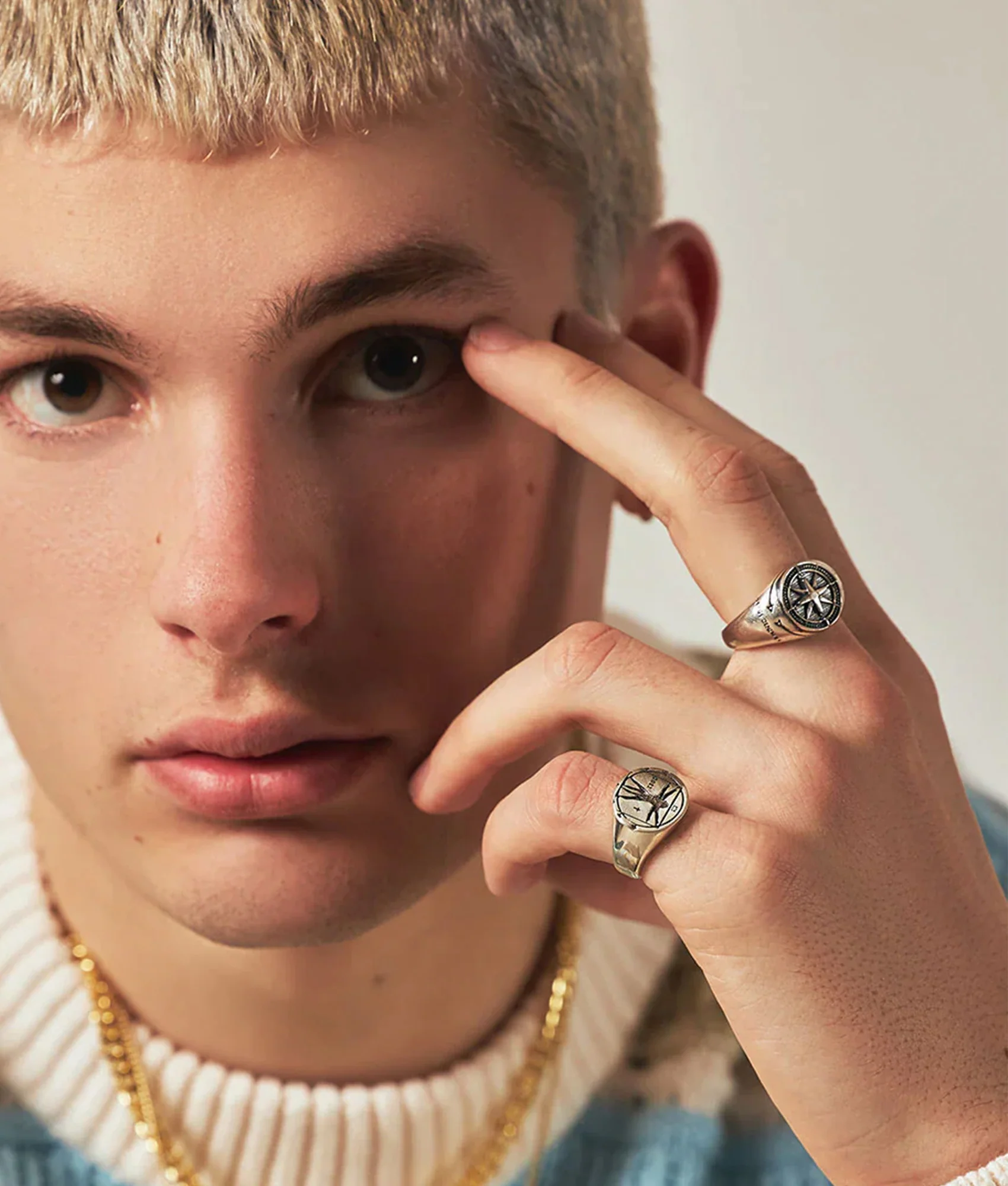 Sterling Silver Napoleon Ring - Image 2