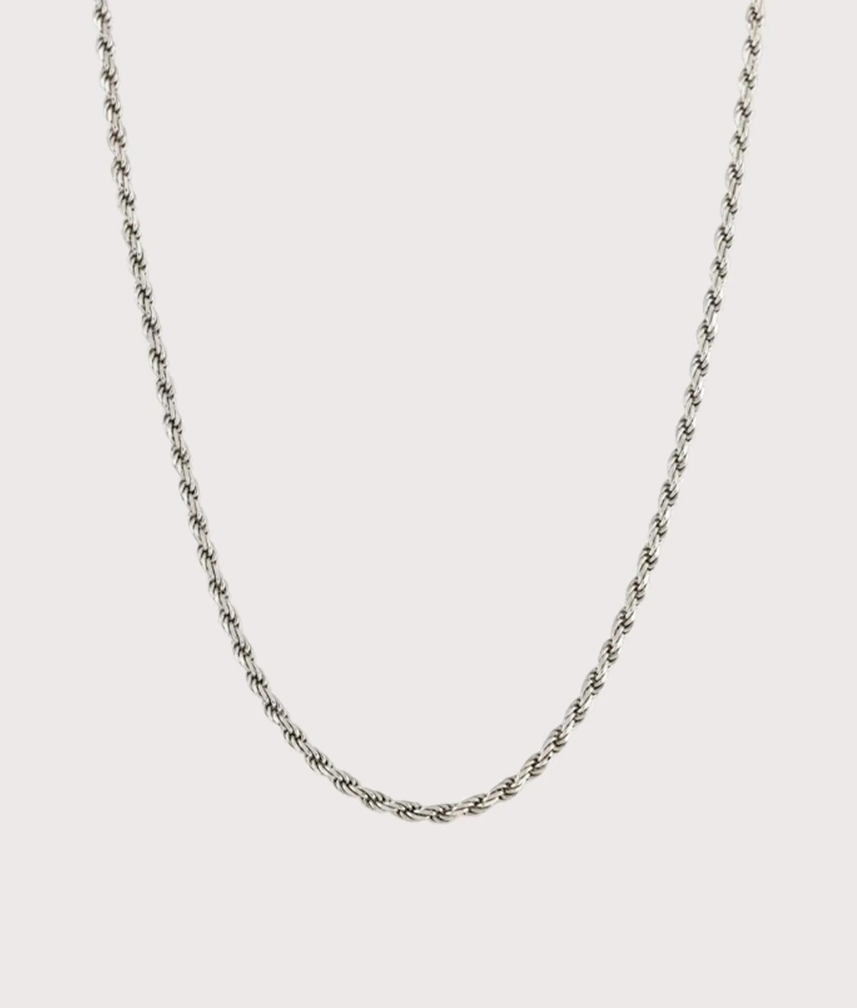 Silver Rope Necklace