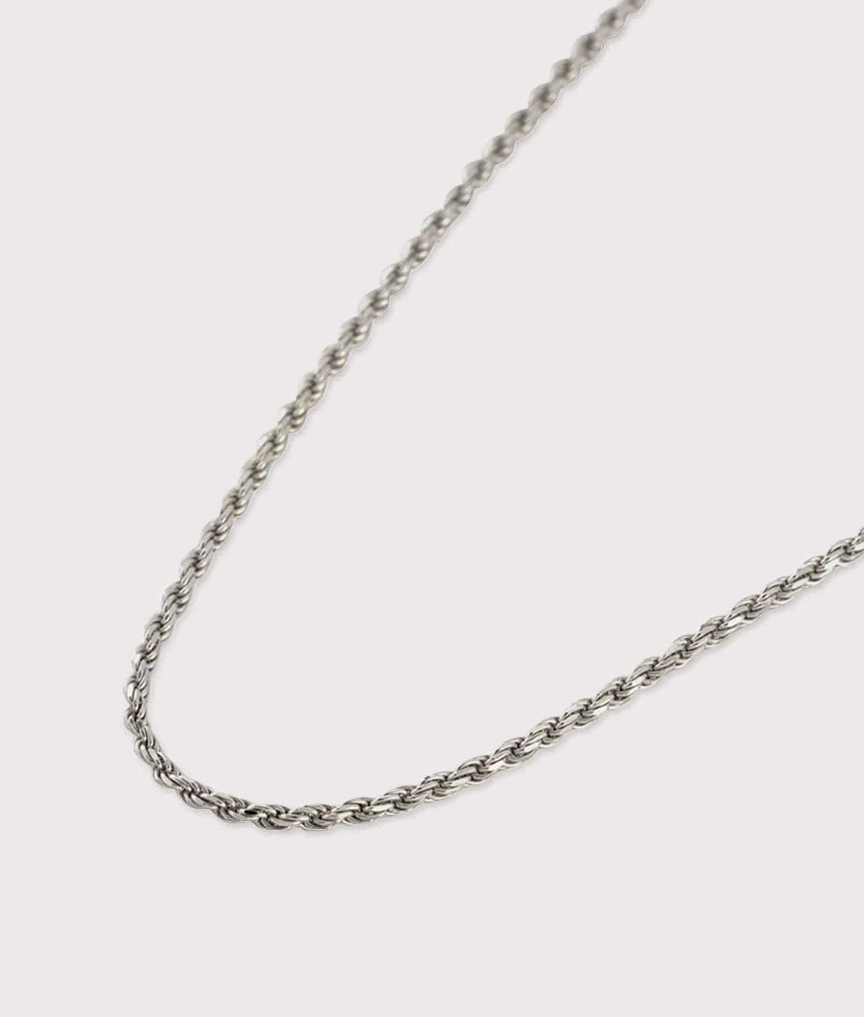 Silver Rope Necklace - Image 3
