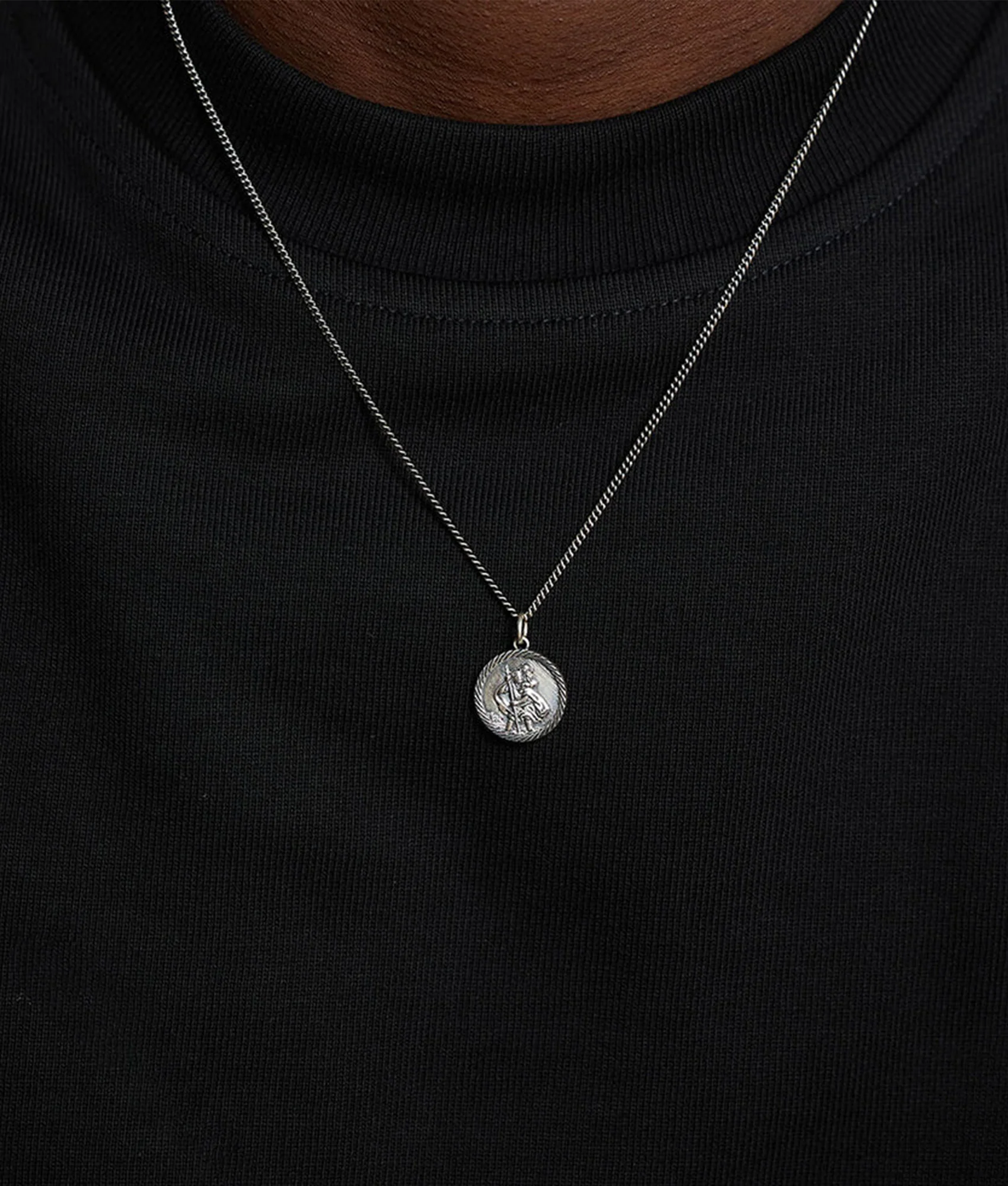 Silver St Christopher Necklace - Image 2