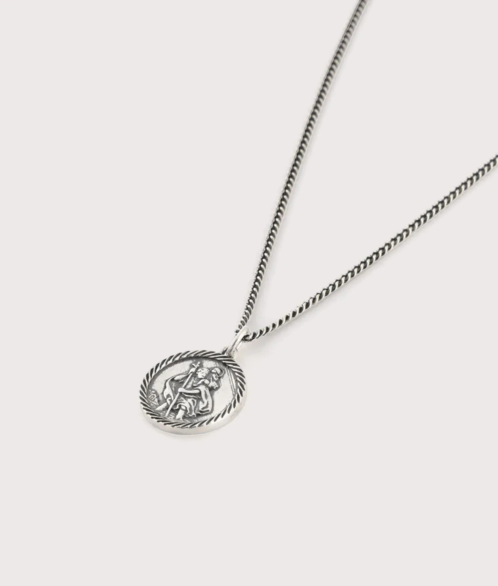 Silver St Christopher Necklace - Image 3