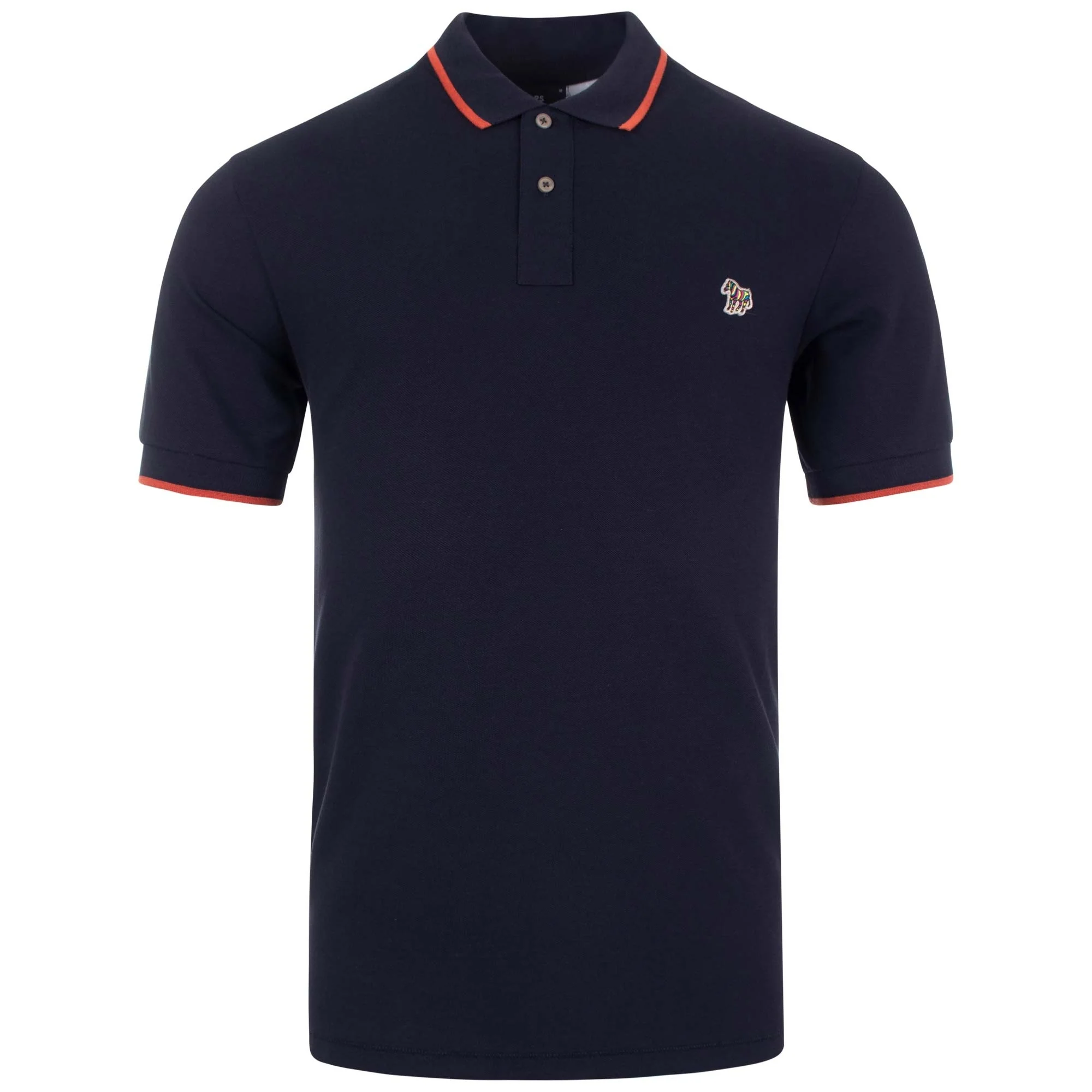 Regular Fit Zebra Logo Tipped Polo Shirt
