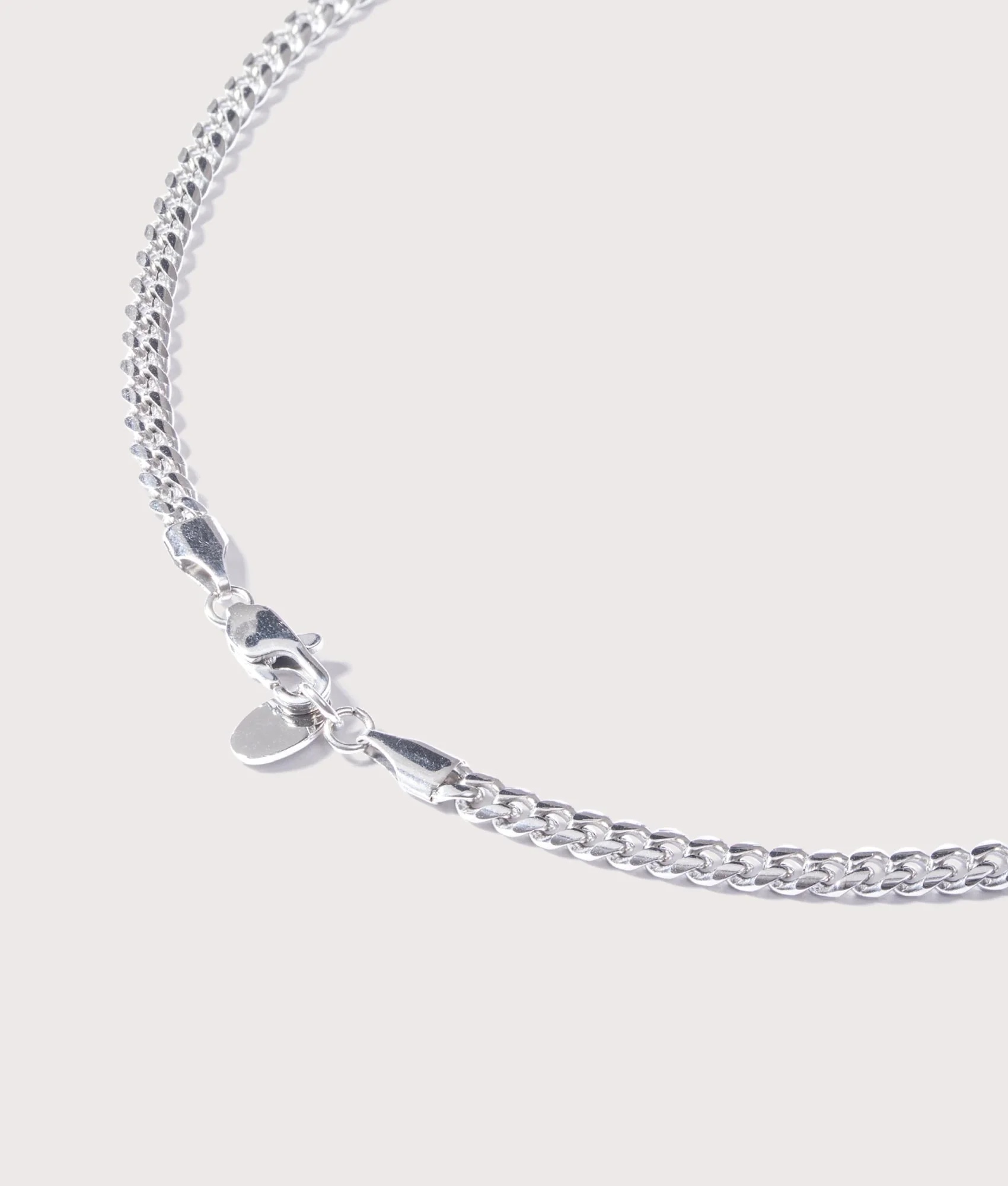 Silver Stainless Steel Cuban Link Chain 4mm 22" - Image 2
