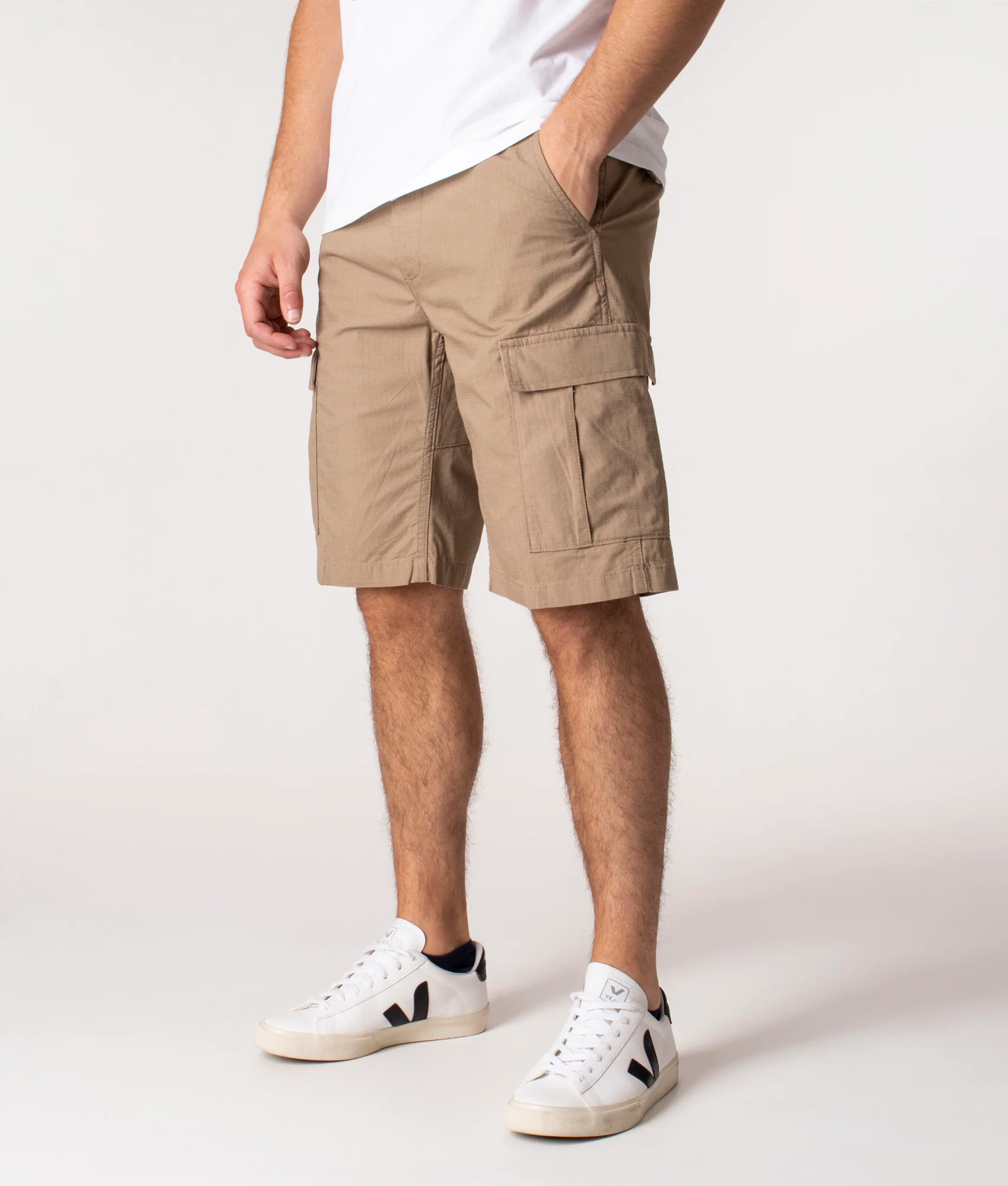 Slim Fit Aviation Cargo Shorts