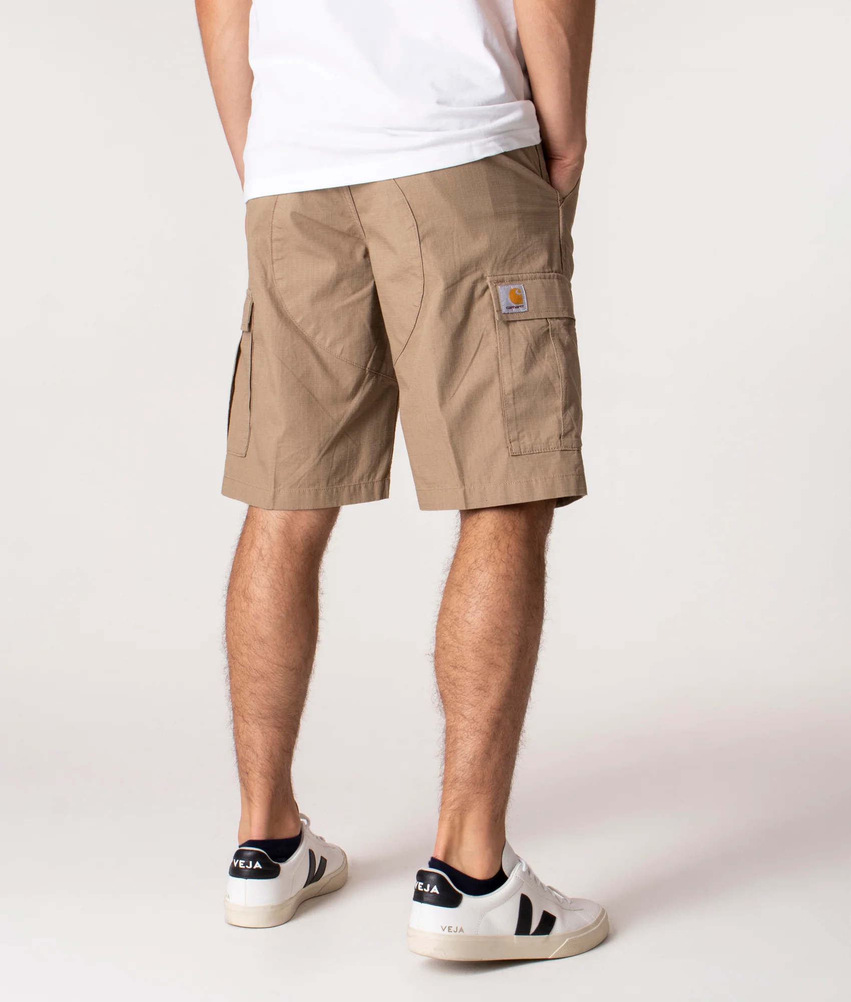 Slim Fit Aviation Cargo Shorts - Image 4
