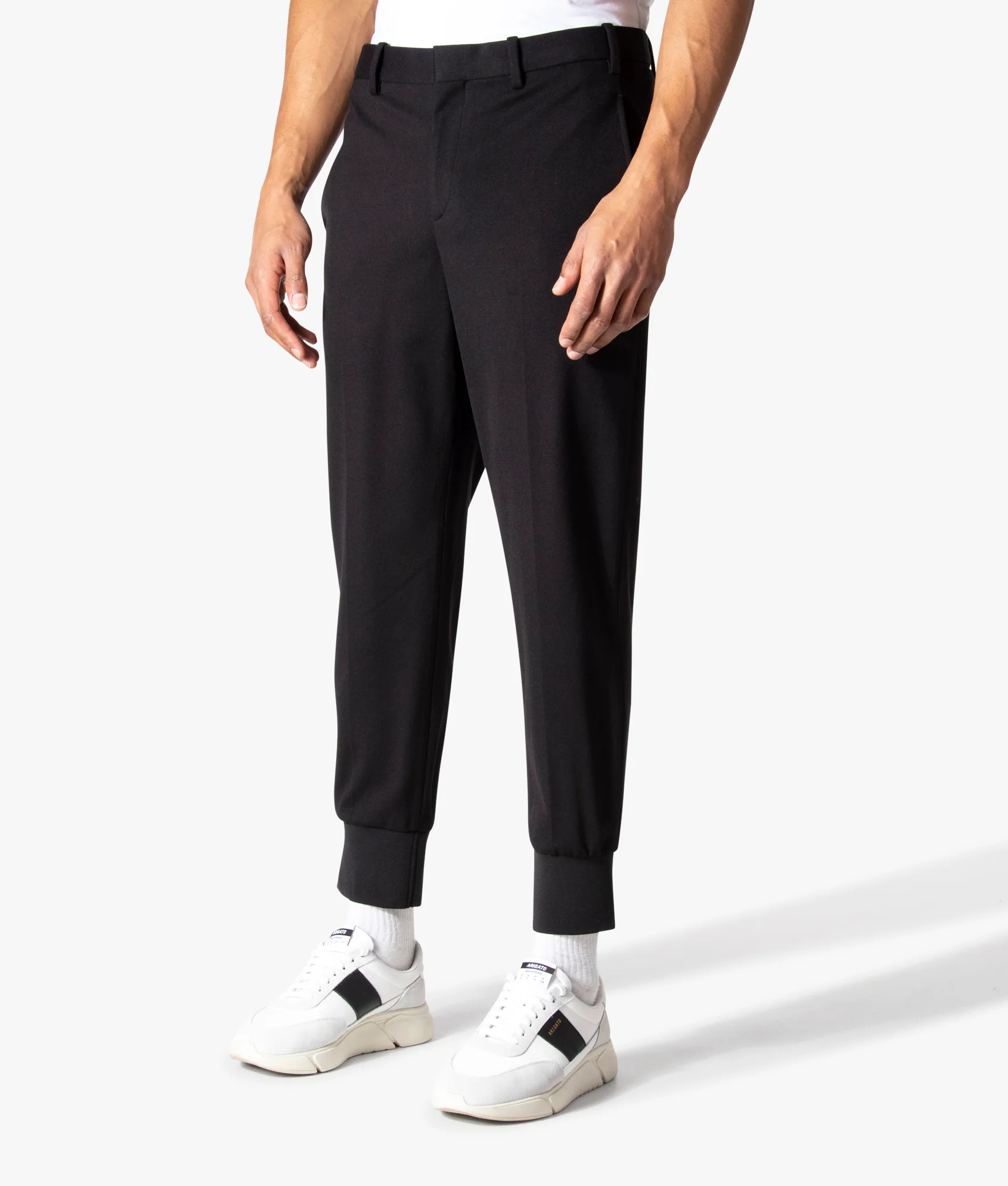 Slim Fit Ribbed Cuff Trousers - Image 3