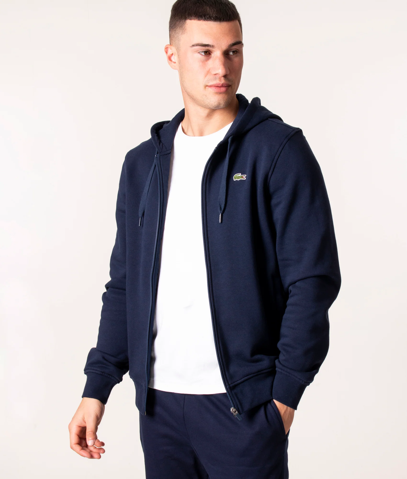 Croc Logo Zip Through Fleece Hoodie - Image 3