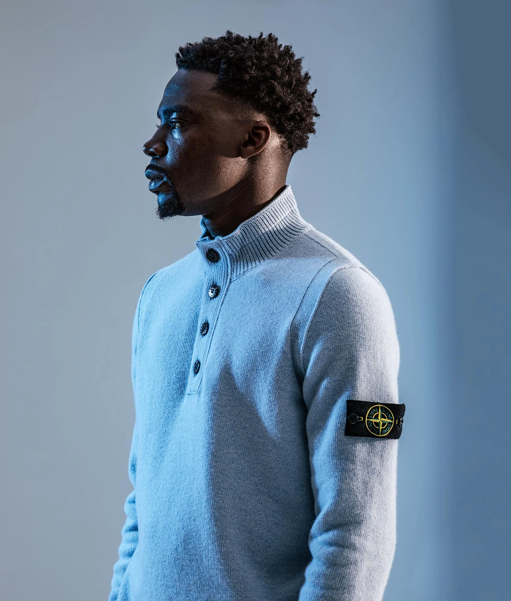 Button Neck Lambswool Jumper - Image 2