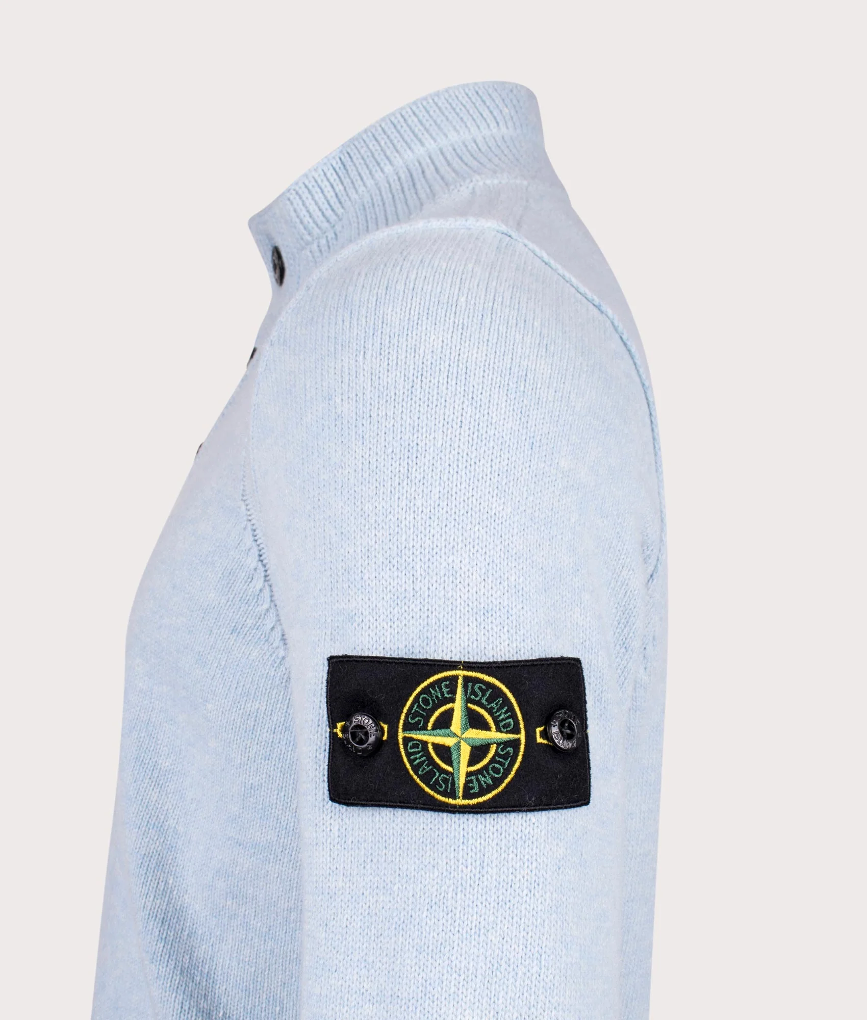 Button Neck Lambswool Jumper - Image 3