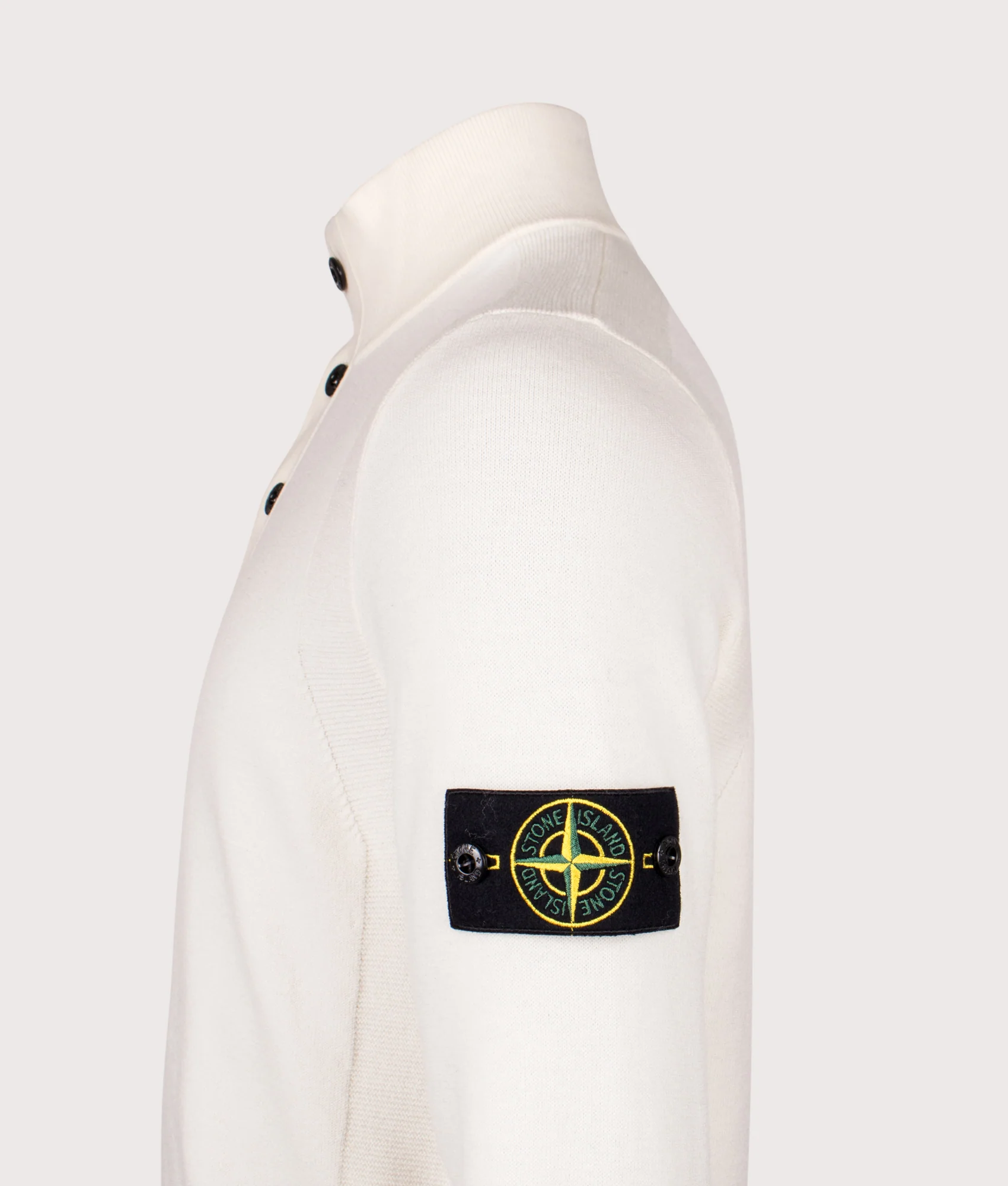 Button Neck Reverse Stitch Jumper - Image 3