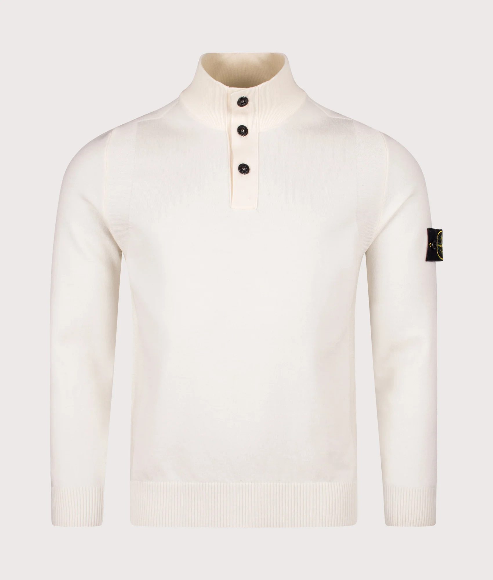 Button Neck Reverse Stitch Jumper - Image 5