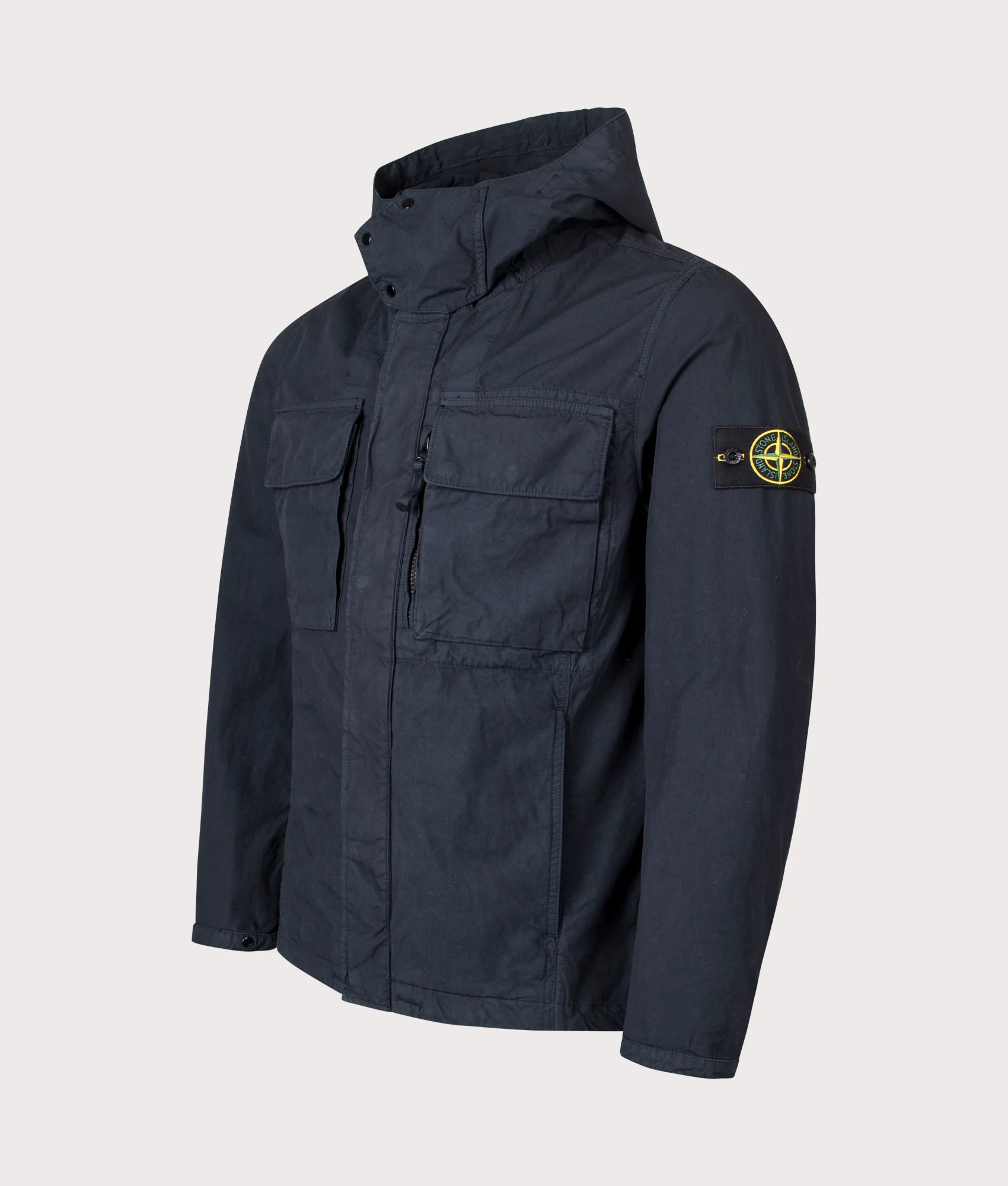 Canvas Weave Hooded Field Jacket