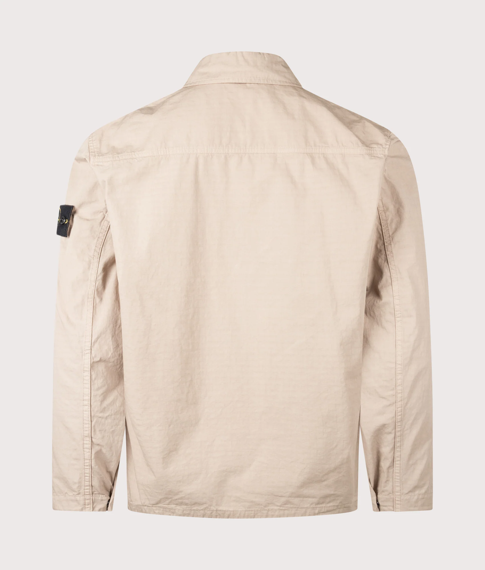 Comfort Fit Mercerised Organic Cotton Ripstop Overshirt - Image 5