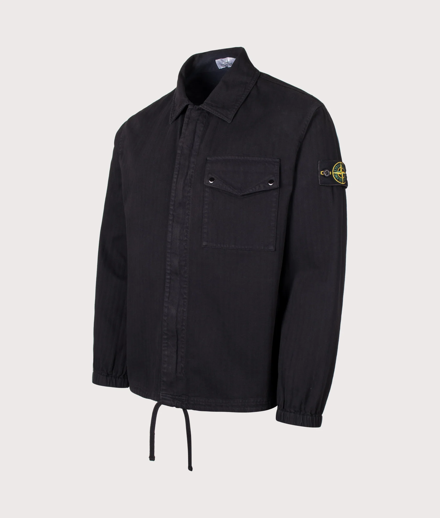 Cotton Herringbone Overshirt