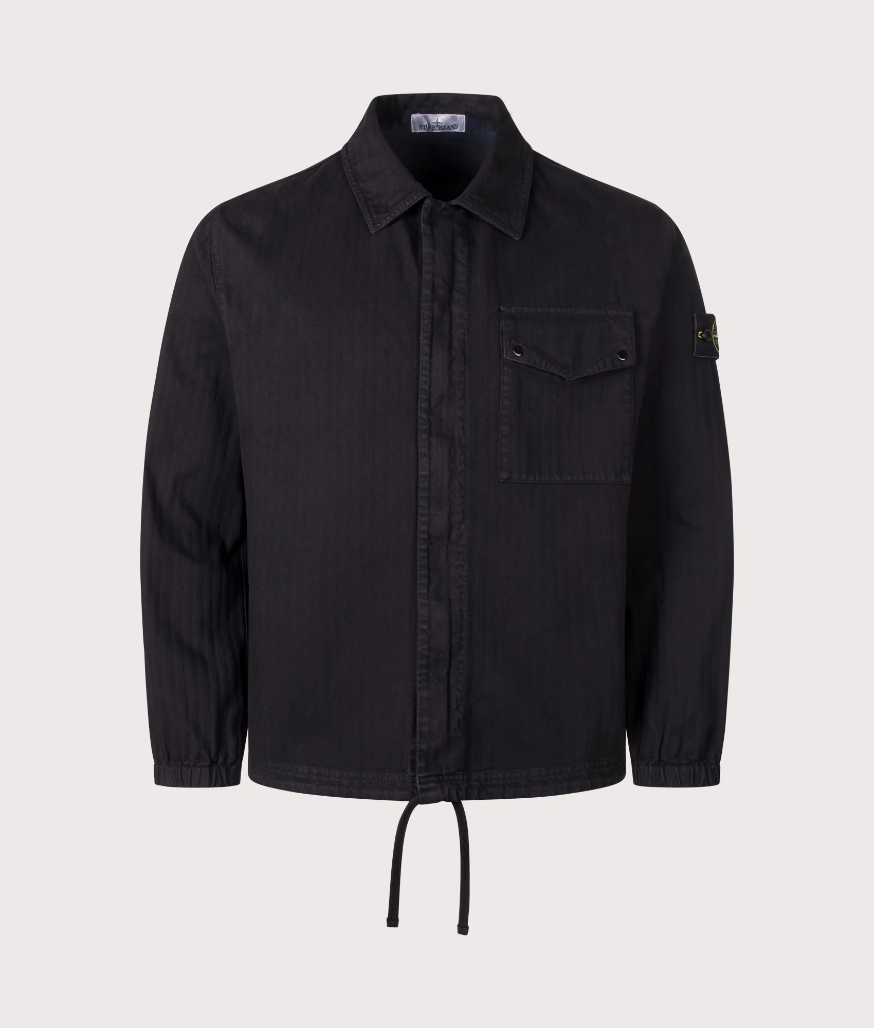 Cotton Herringbone Overshirt - Image 5