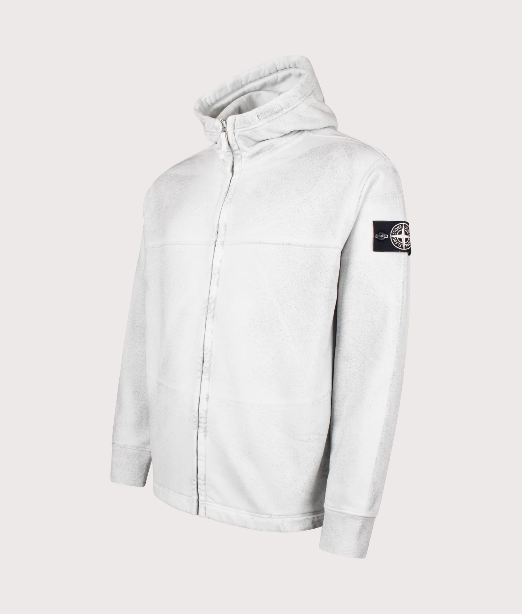 Oversized Reflective Garment Lamination Zip-up Hoodie - Image 2
