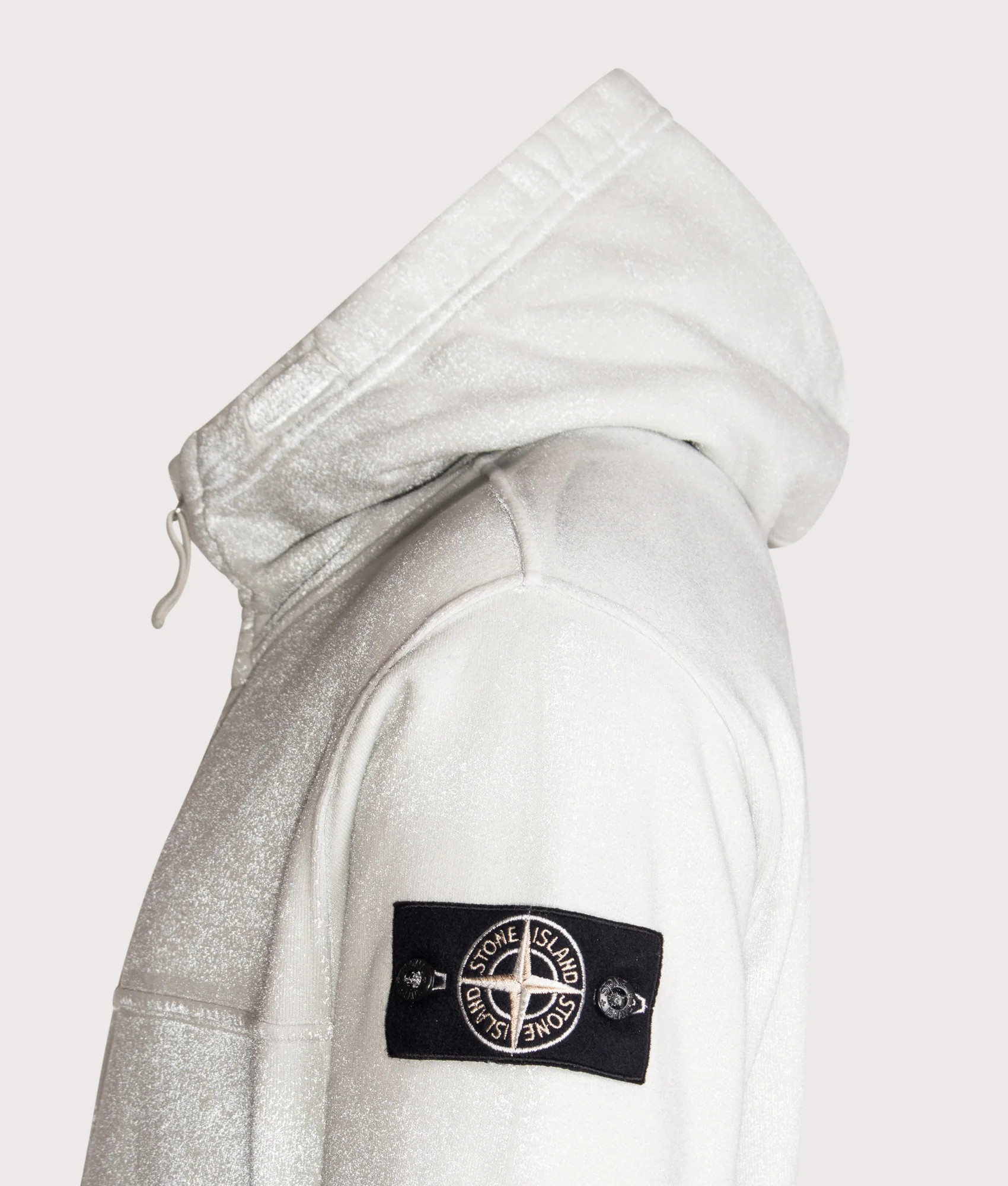 Oversized Reflective Garment Lamination Zip-up Hoodie - Image 3