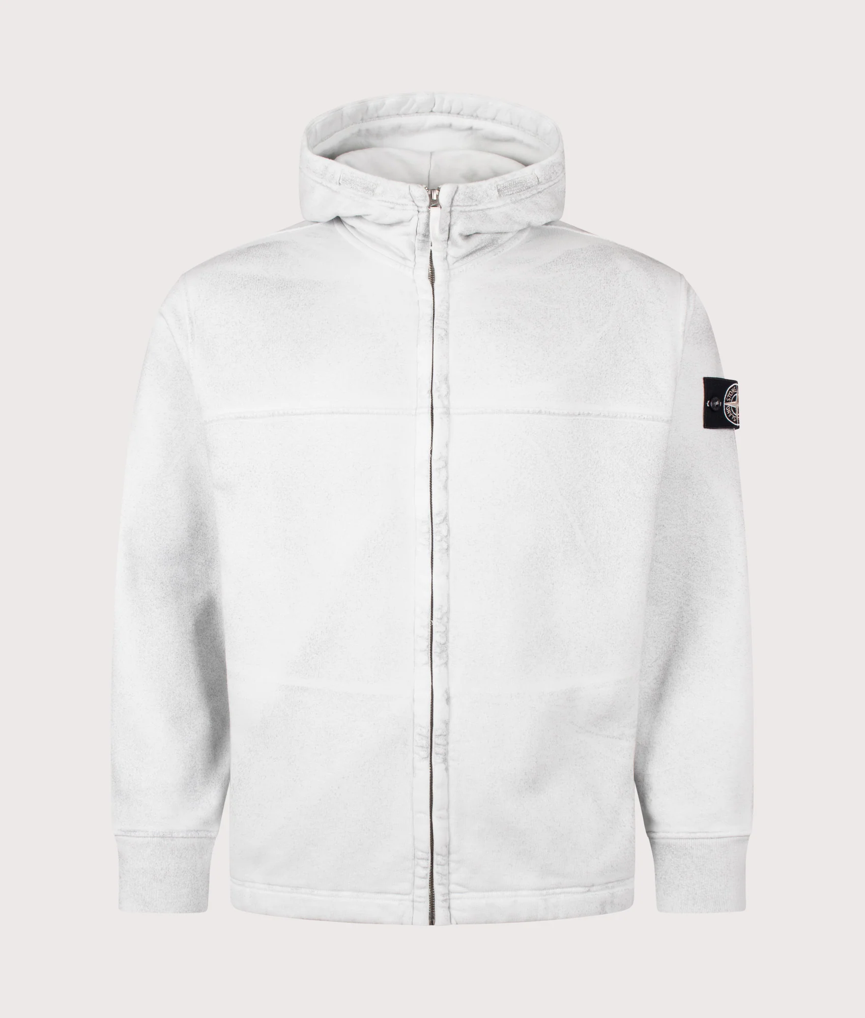 Oversized Reflective Garment Lamination Zip-up Hoodie - Image 6