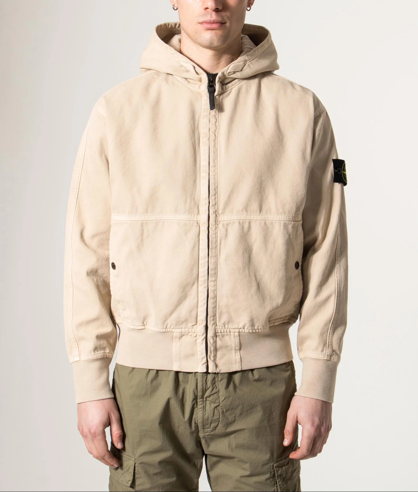 Relaxed Fit Panama ‘Old’ Effect Zip Through Jacket - Image 2