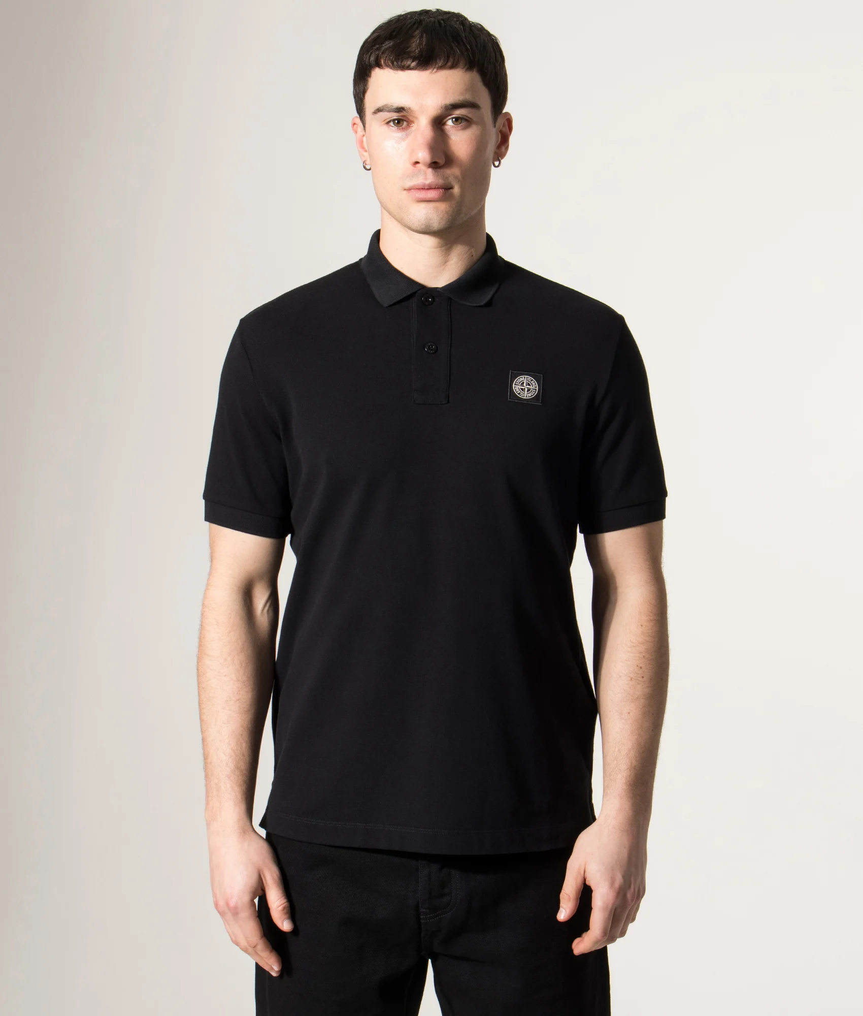 Slim Fit Compass Patch Polo Shirt - Image 2