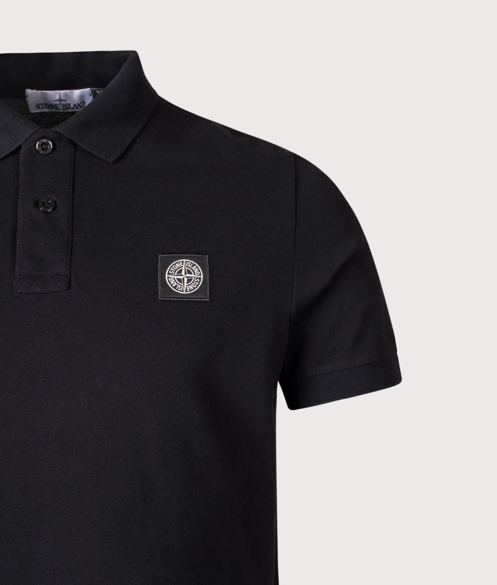 Slim Fit Compass Patch Polo Shirt - Image 3