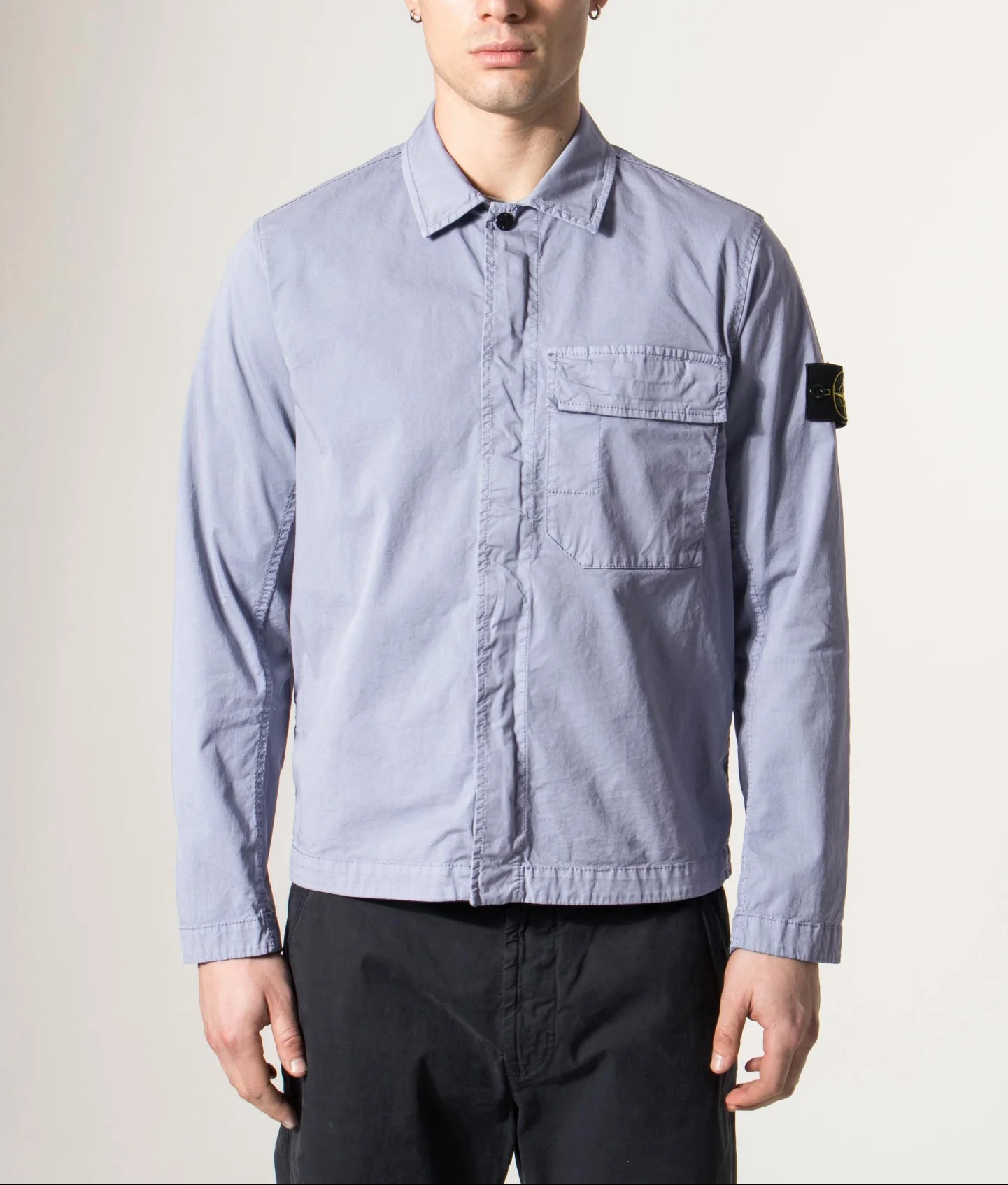 Stretch Organic Cotton Twill Overshirt - Image 2