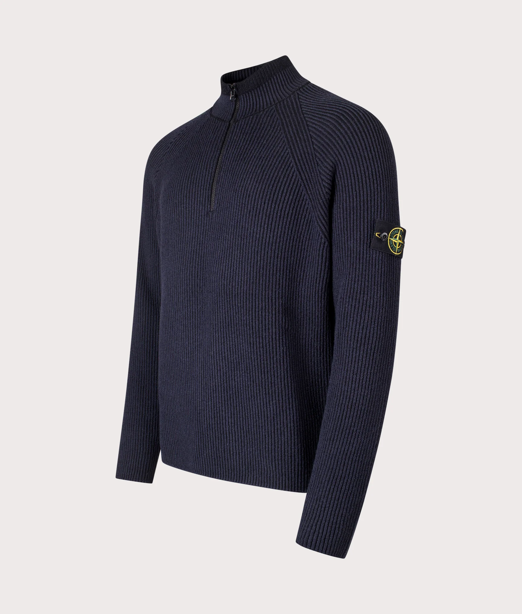 Vanisé Rib RWS Wool Quarter Zip Knit Jumper