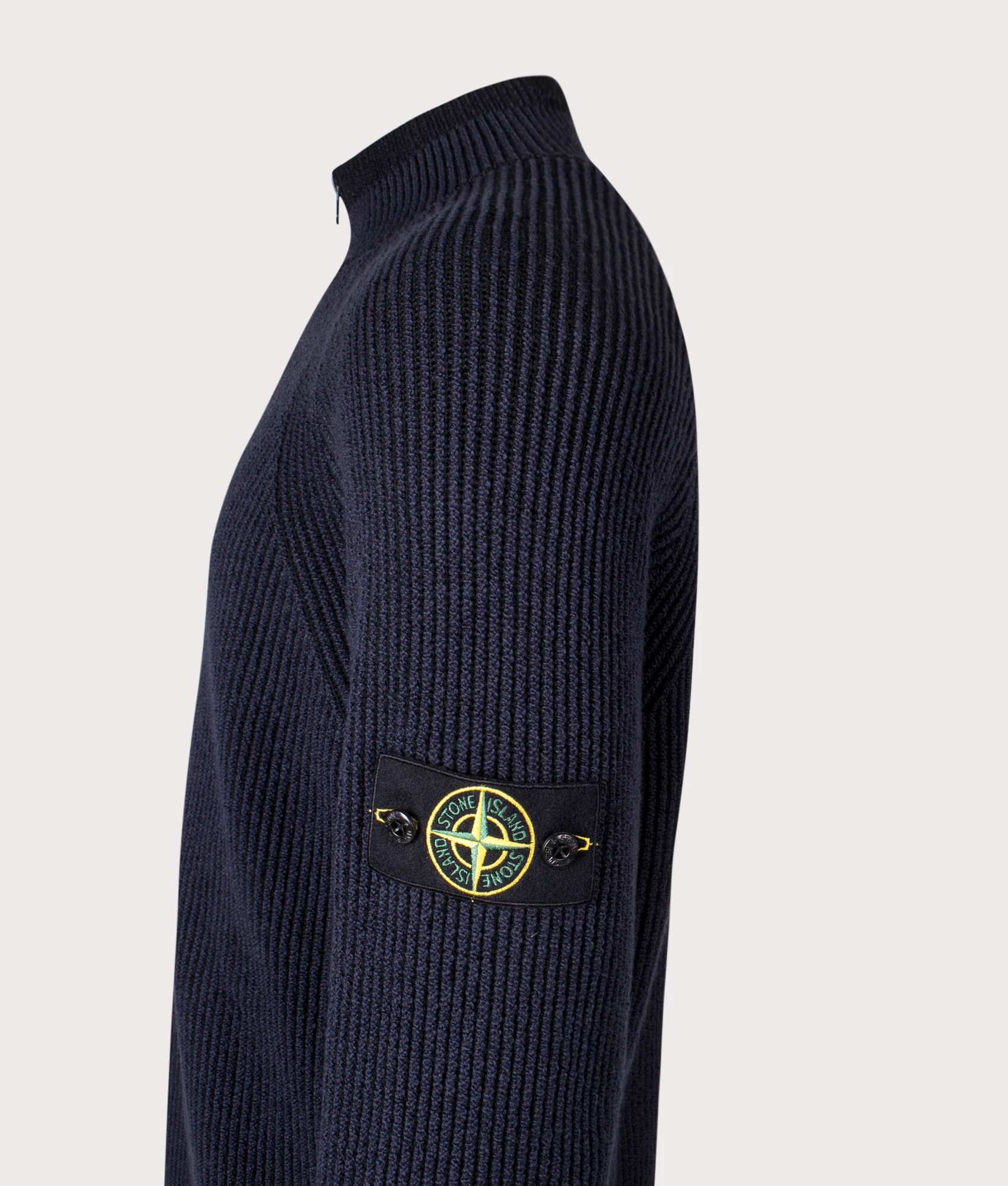Vanisé Rib RWS Wool Quarter Zip Knit Jumper - Image 2