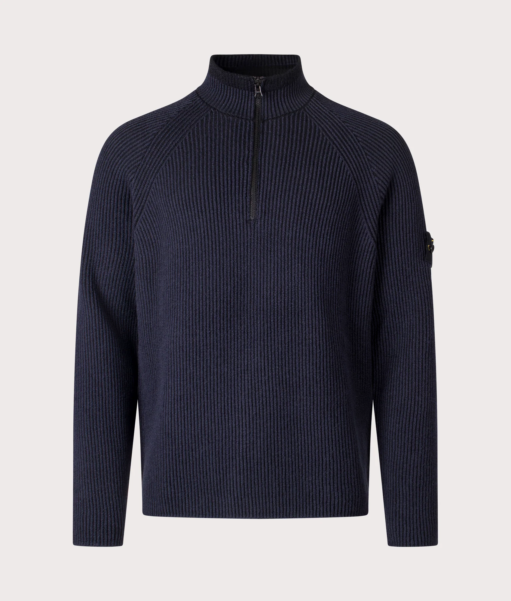 Vanisé Rib RWS Wool Quarter Zip Knit Jumper - Image 3